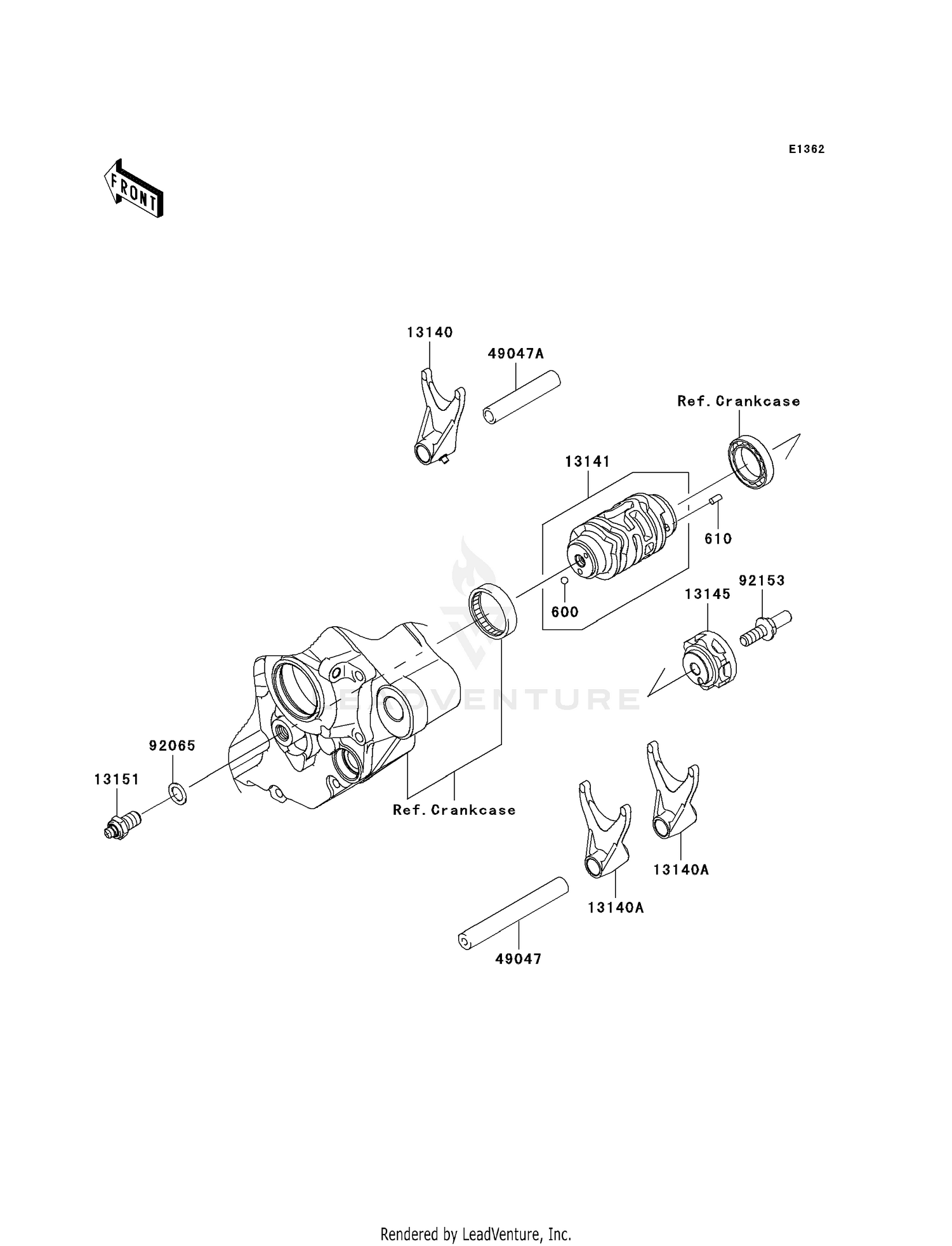 GEAR CHANGE DRUM/SHIFT FORK(S)