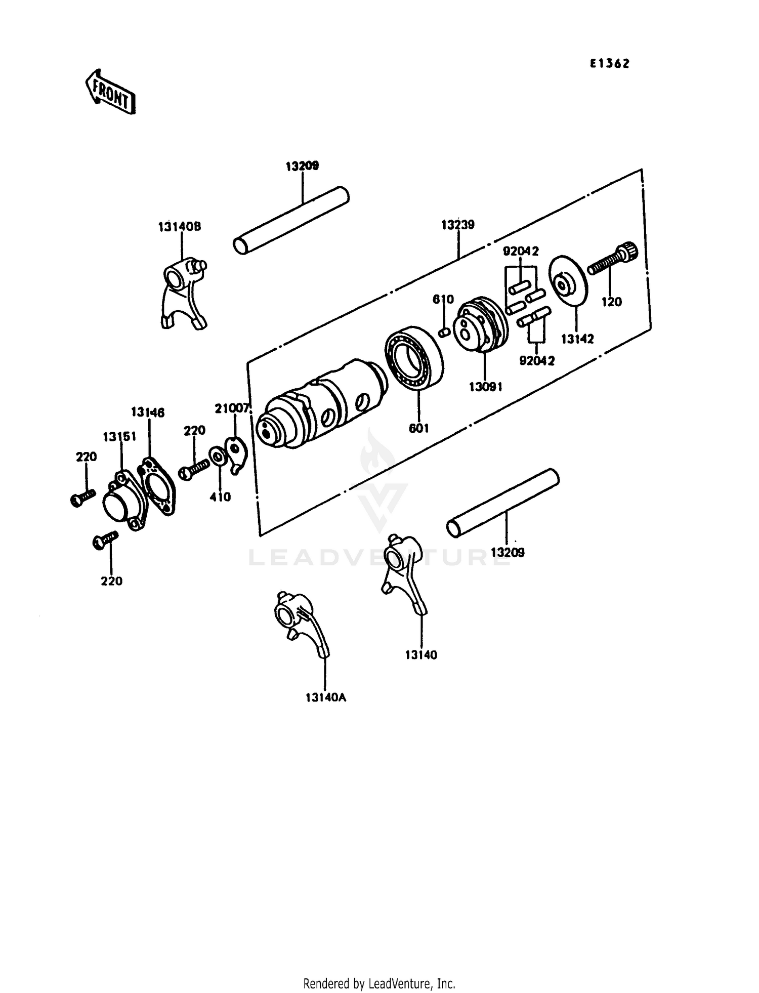 GEAR CHANGE DRUM/SHIFT FORK(S)