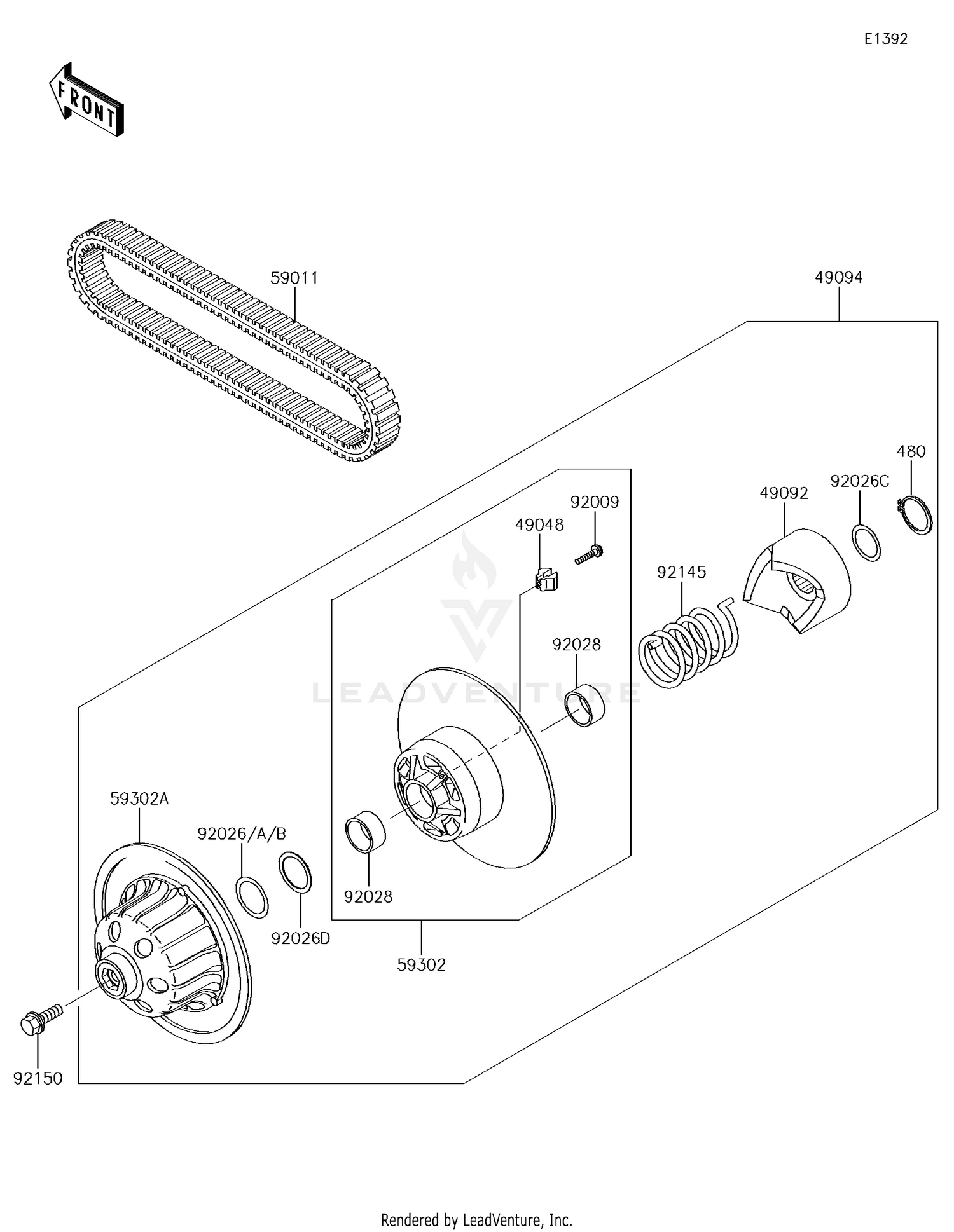 Driven Converter/Drive Belt