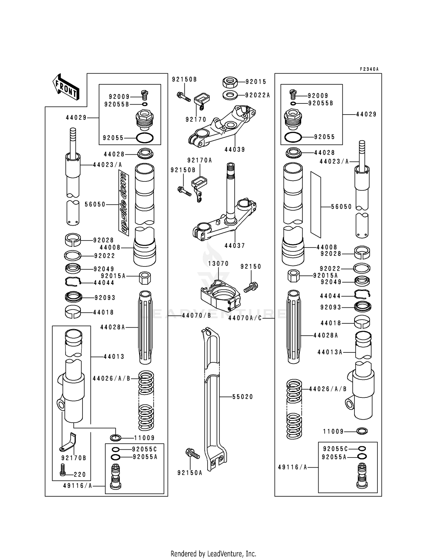 FRONT FORK (KX80-T2/T3)