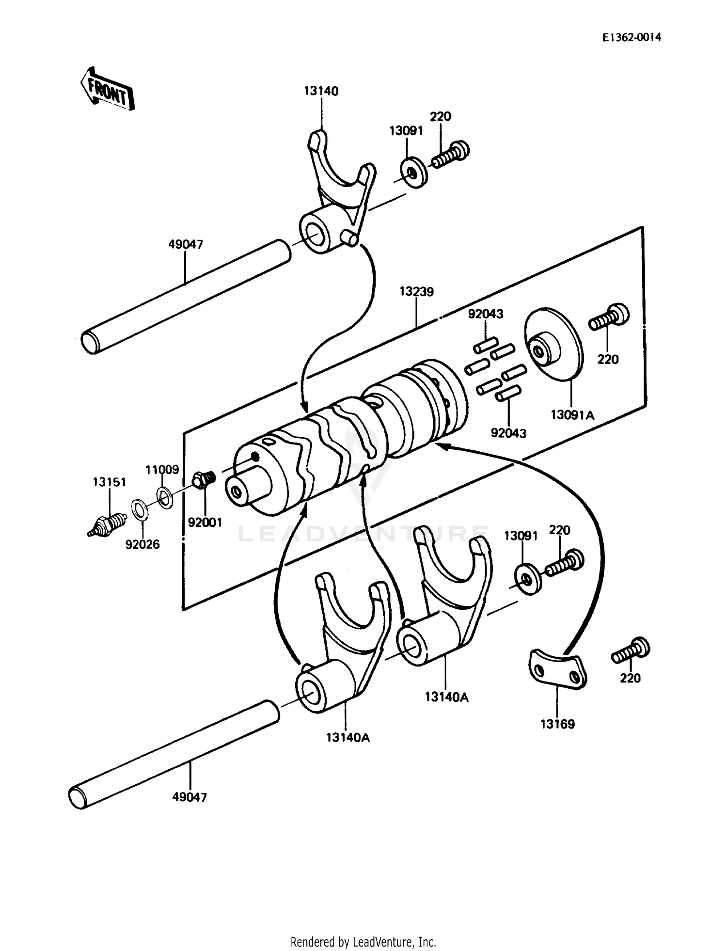 GEAR CHANGE DRUM/SHIFT FORK(S)