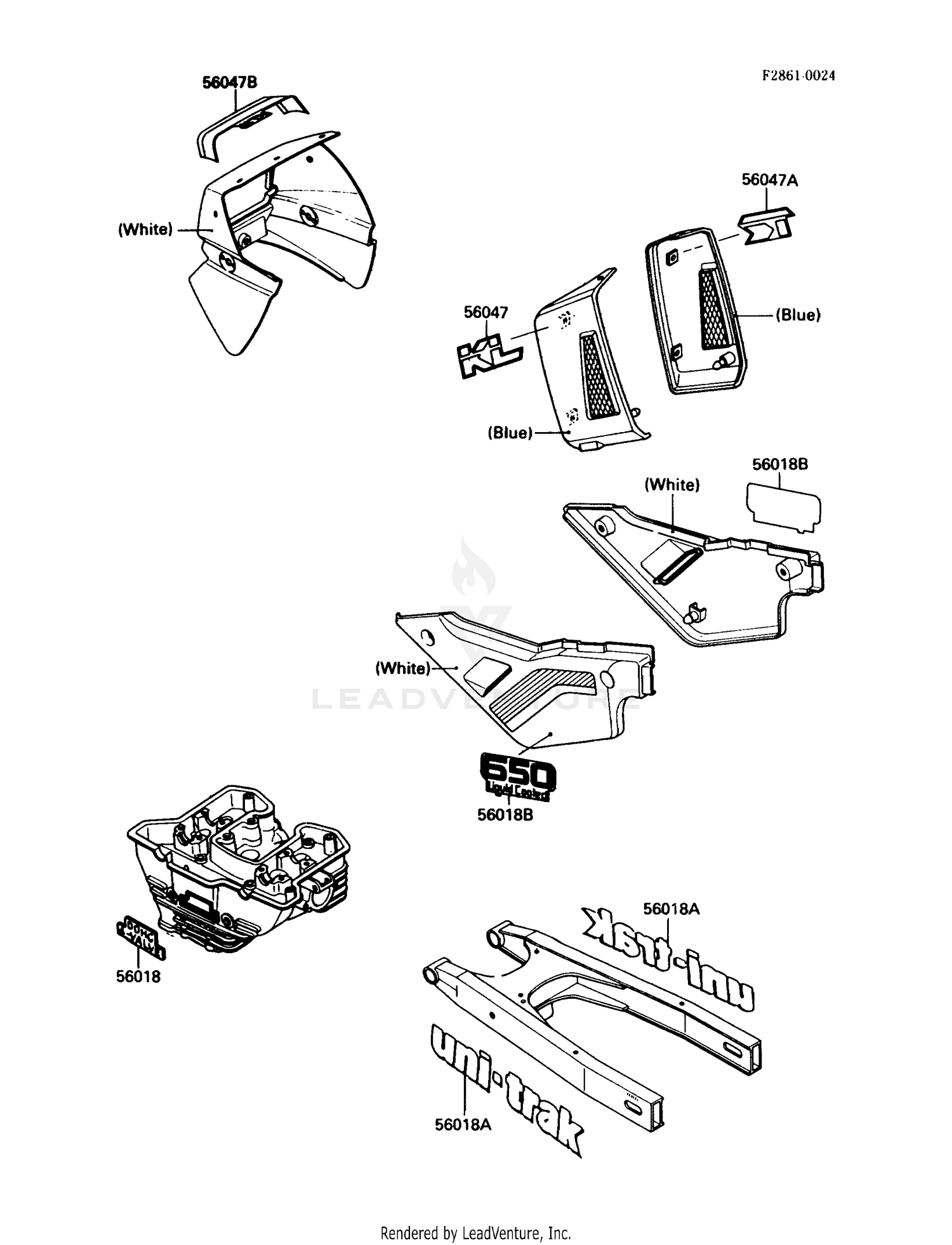 DECAL (WHITE)(KL650-A1)