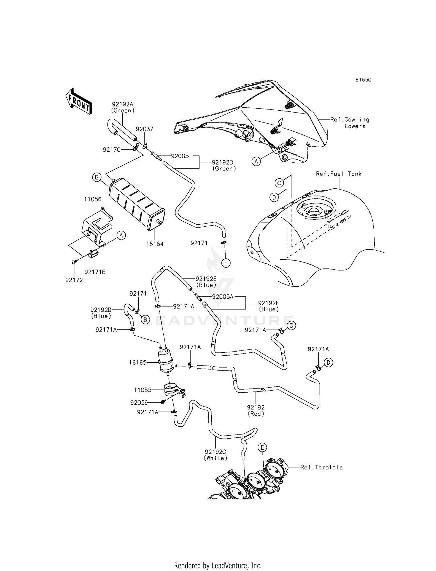FUEL EVAPORATIVE SYSTEM (CA)