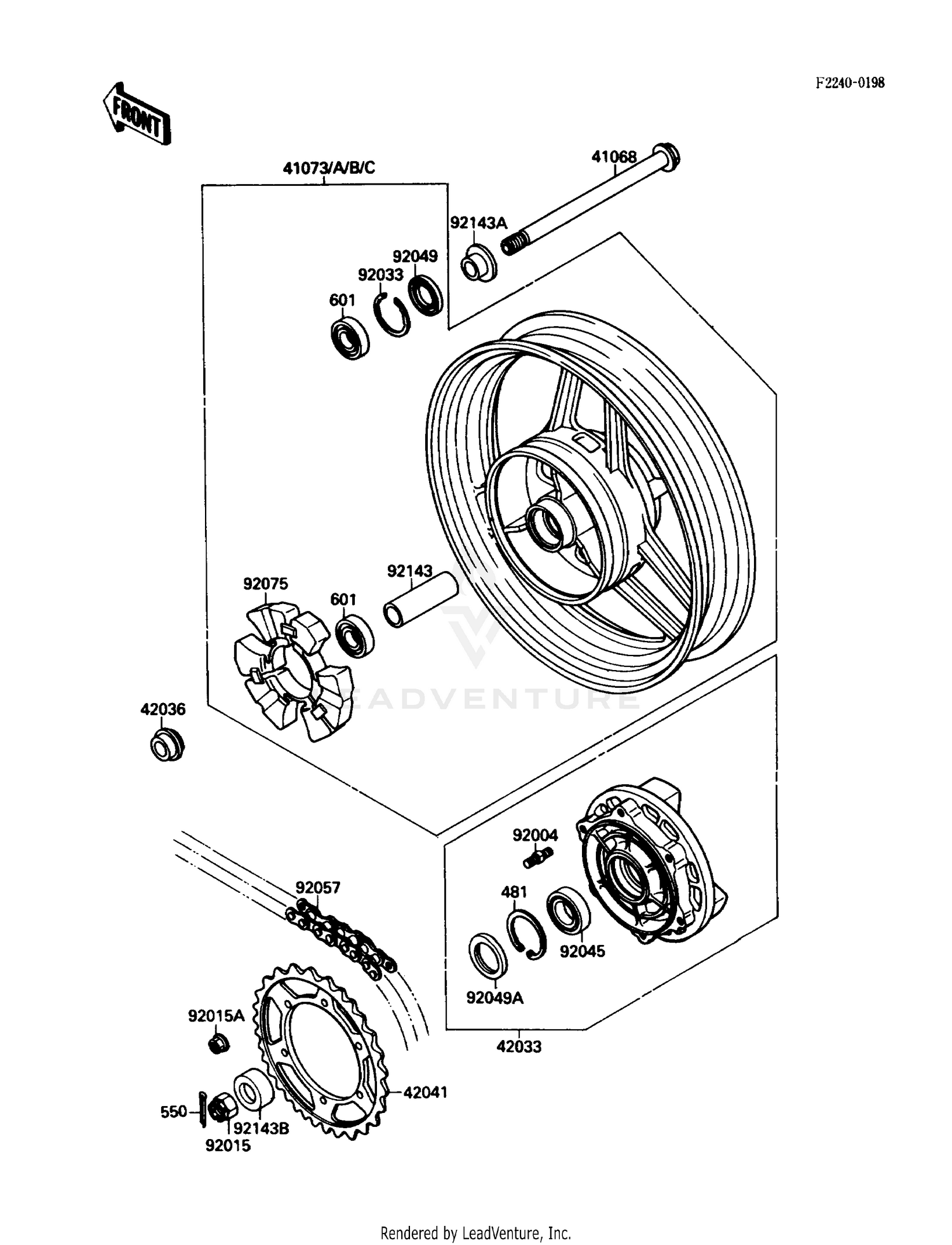 REAR WHEEL/CHAIN