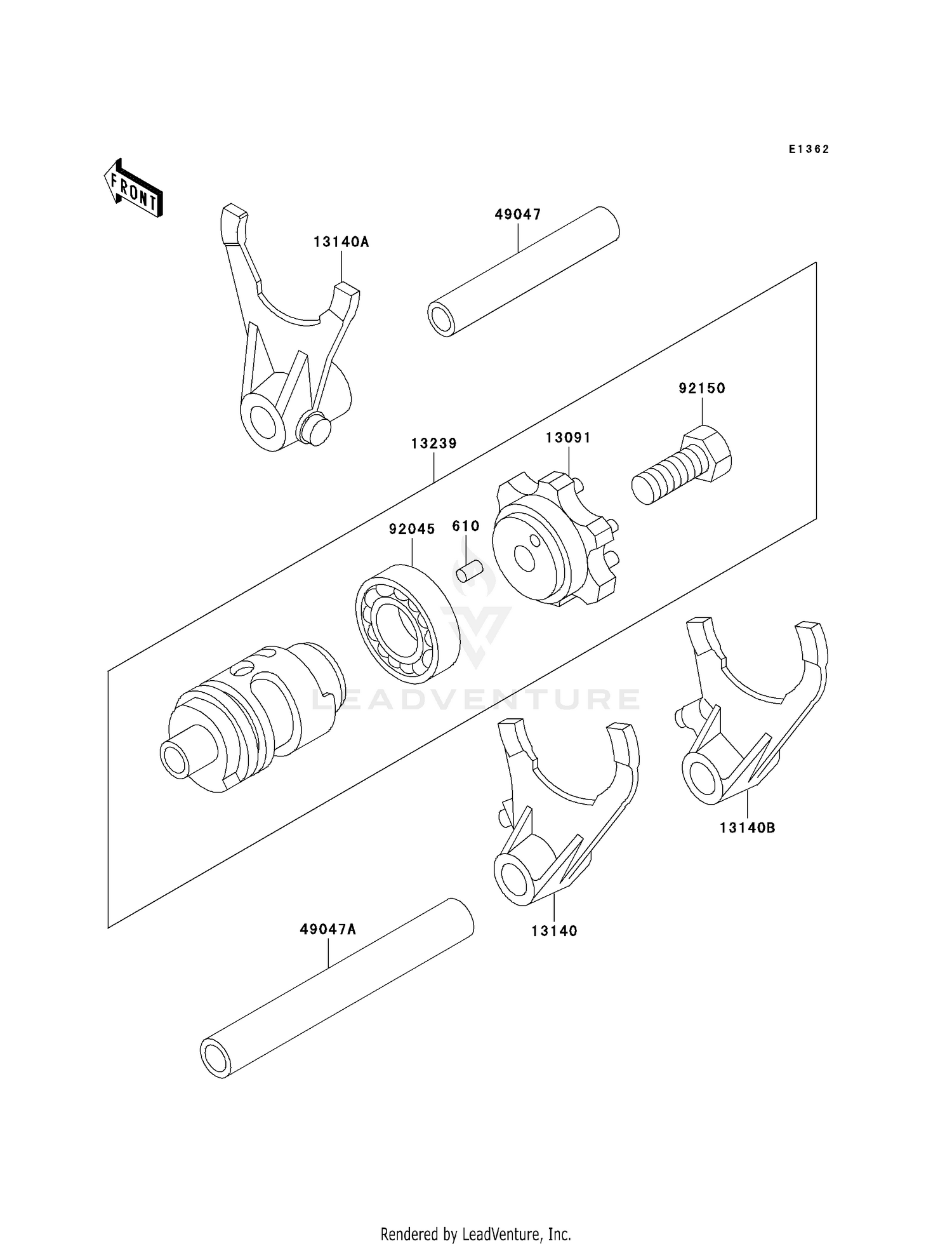 GEAR CHANGE DRUM/SHIFT FORK(S)
