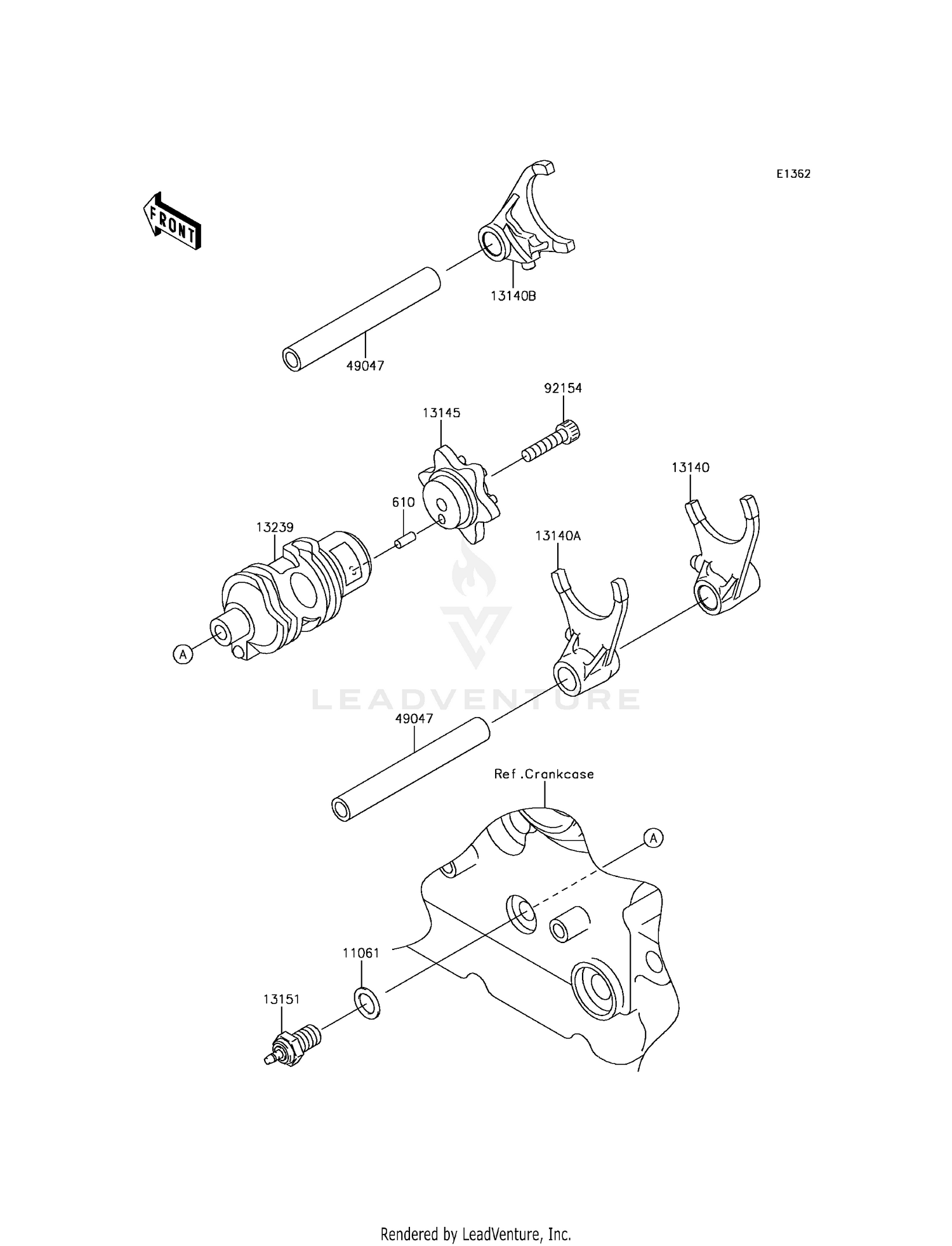 GEAR CHANGE DRUM/SHIFT FORK(S)