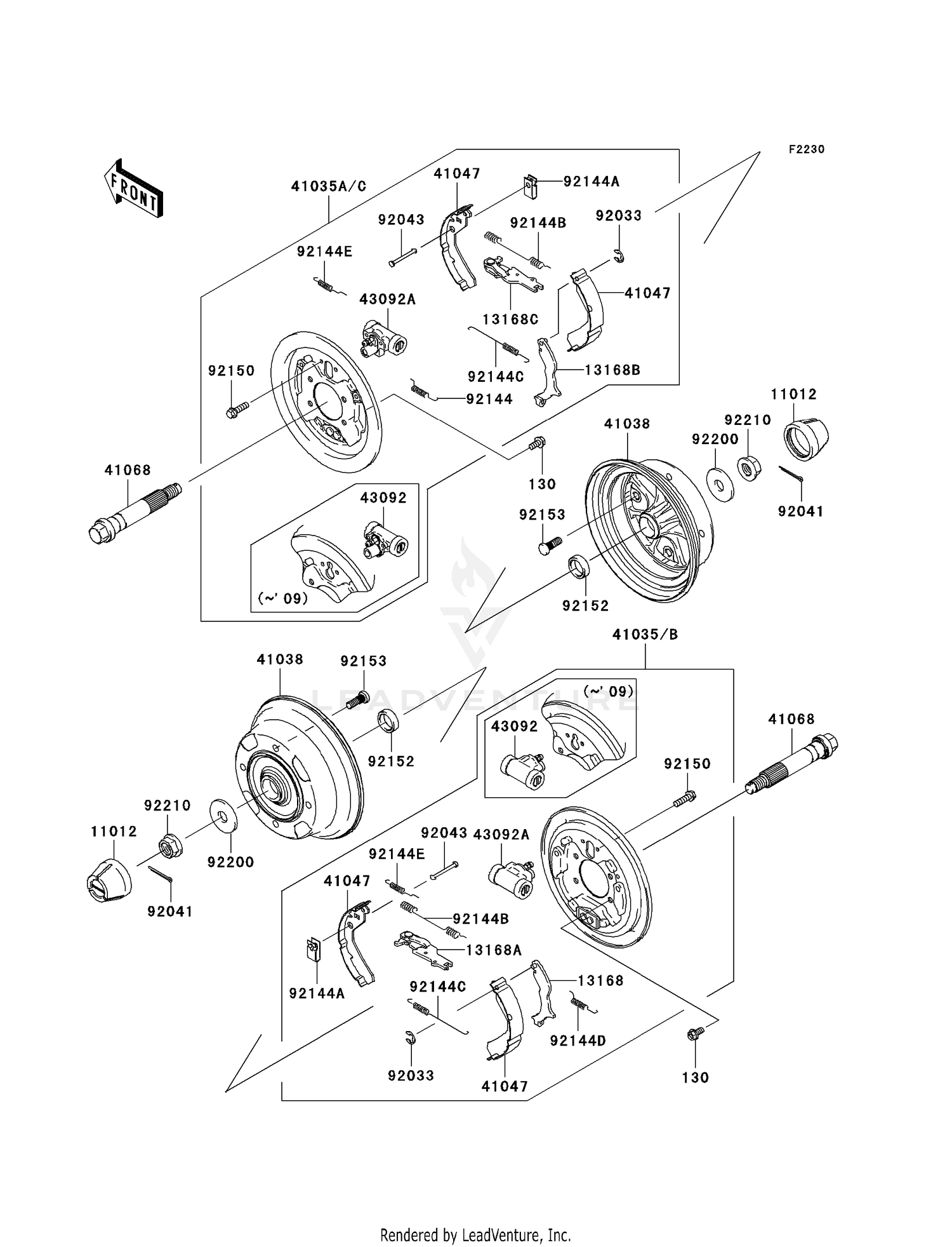 FRONT HUBS/BRAKES