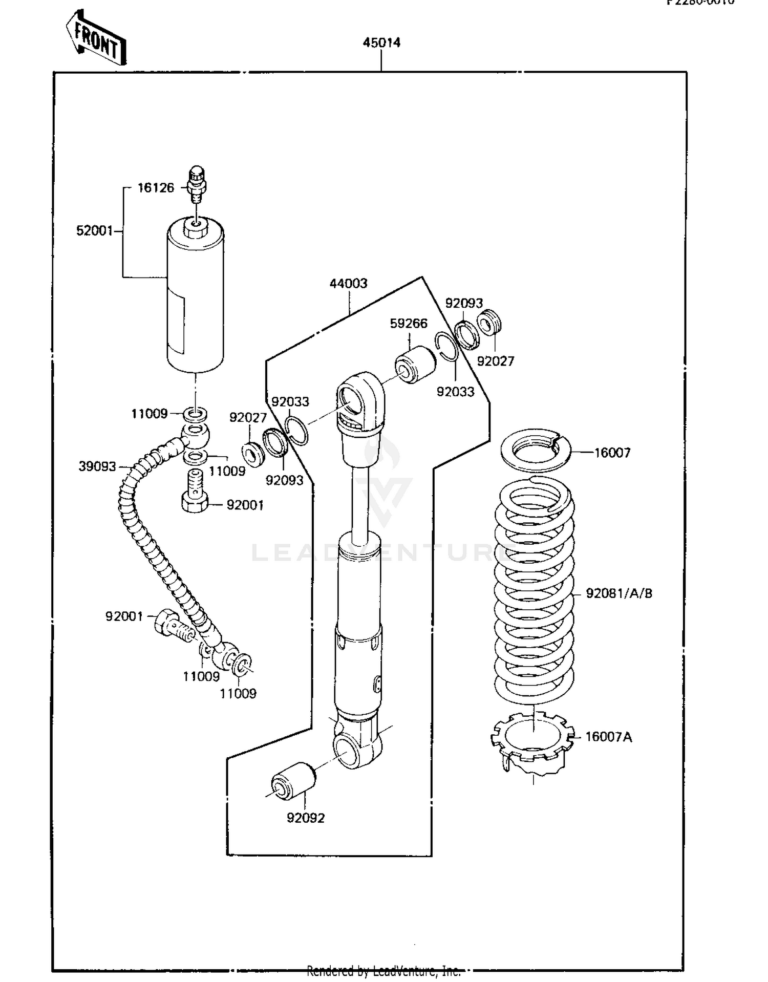 SHOCK ABSORBER ('84 KX80-E2)
