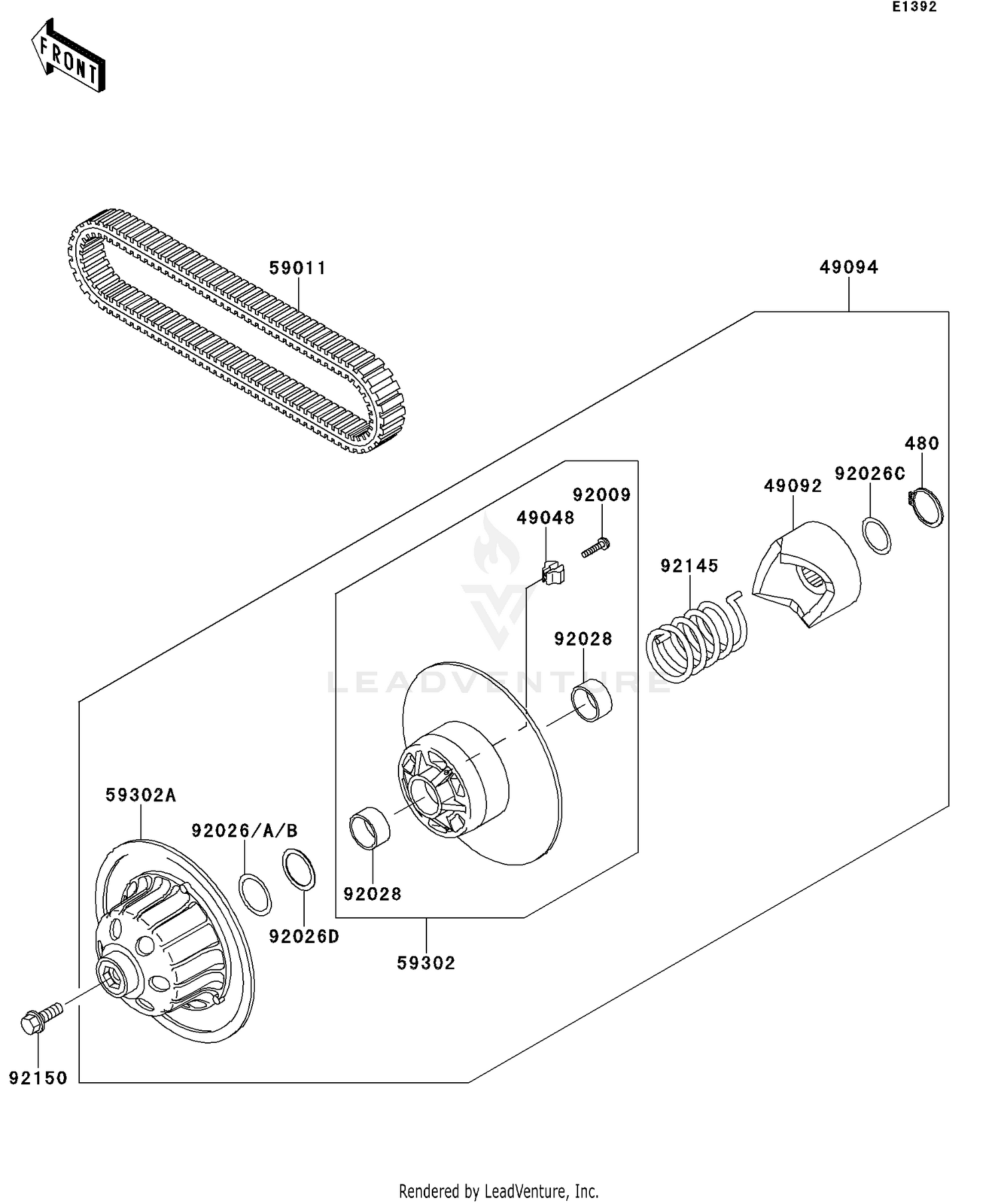 Driven Converter/Drive Belt