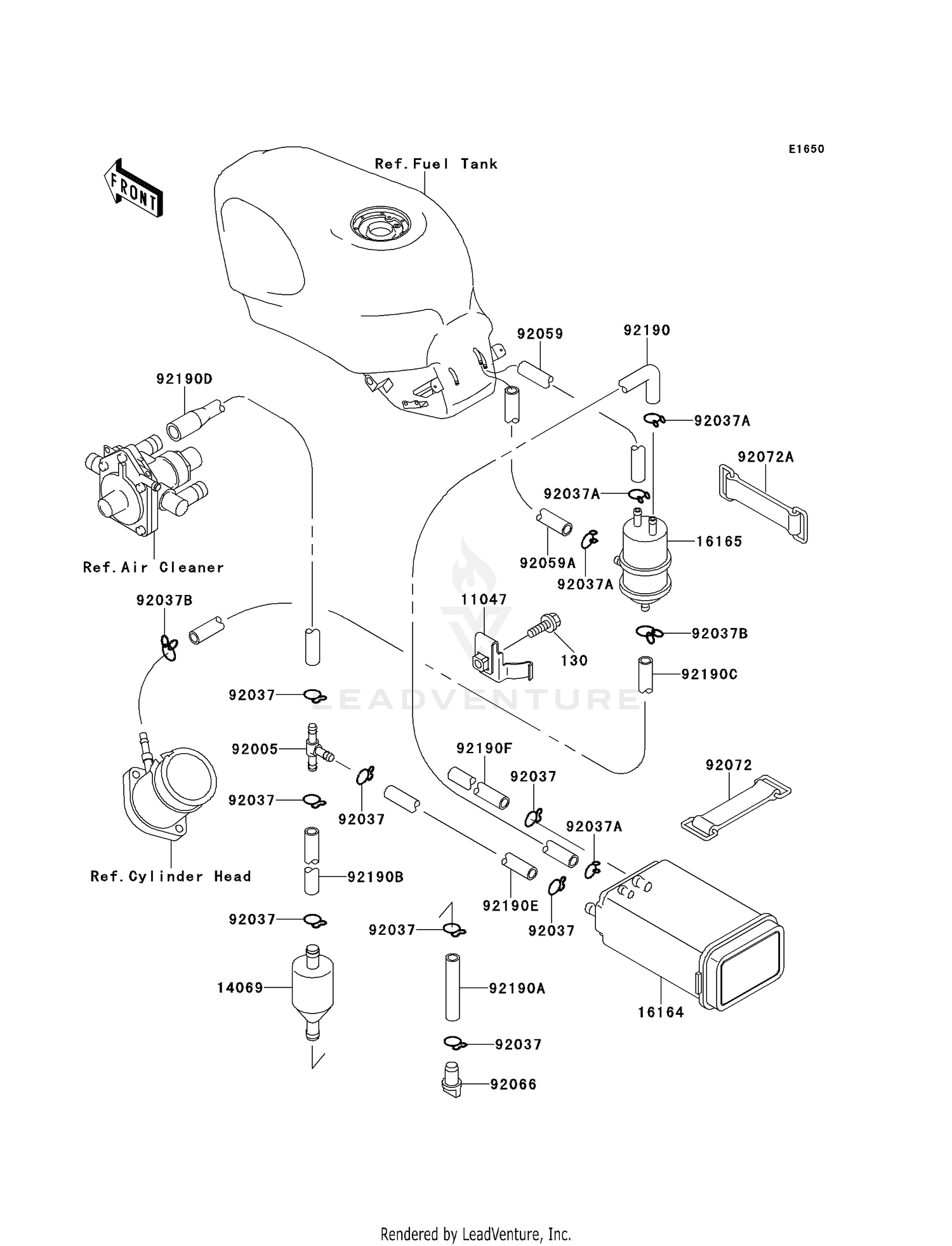 FUEL EVAPORATIVE SYSTEM (CA)