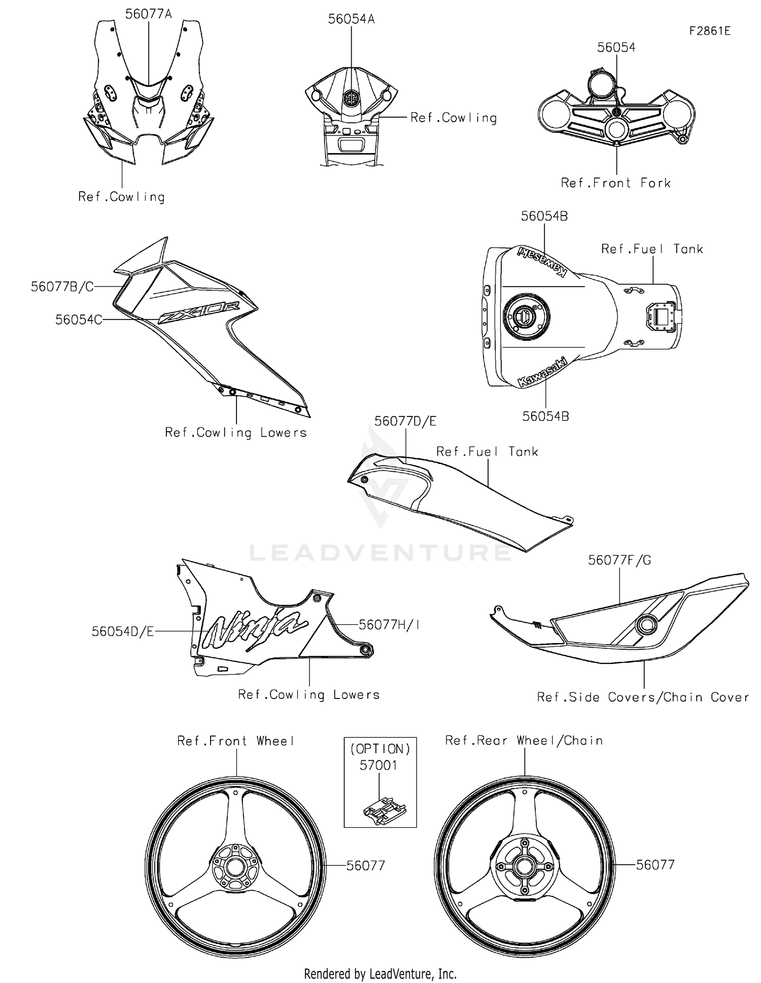 Shop OEM 2023 Kawasaki NINJA ZX-10R Motorcycle Parts | MotoSport