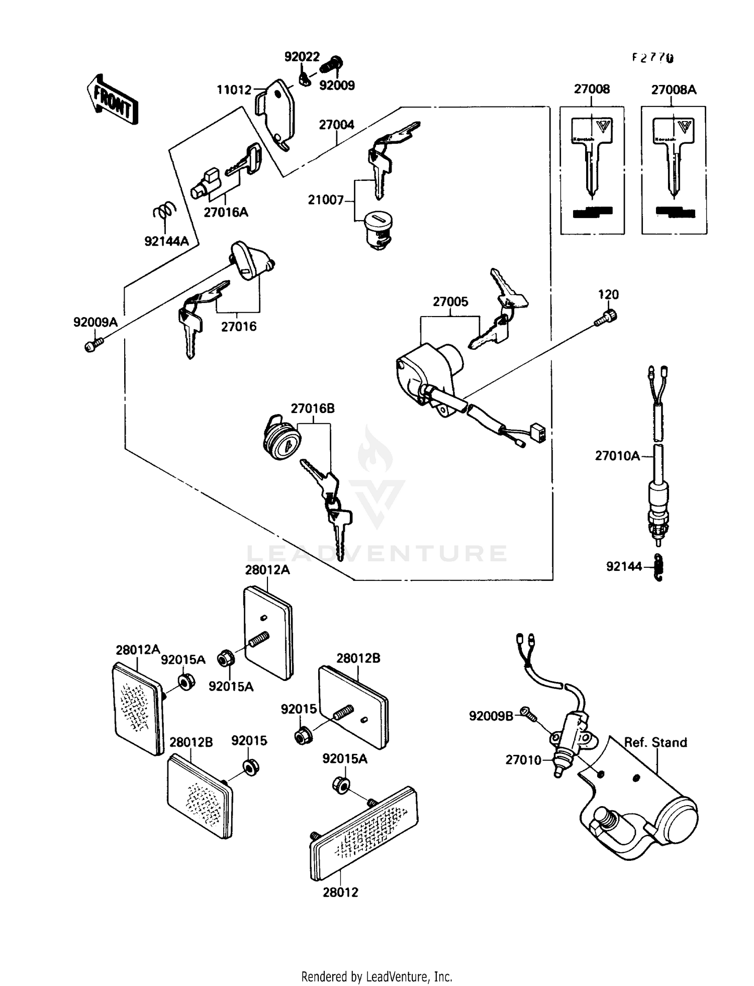 IGNITION SWITCH/LOCKS/REFLECTORS