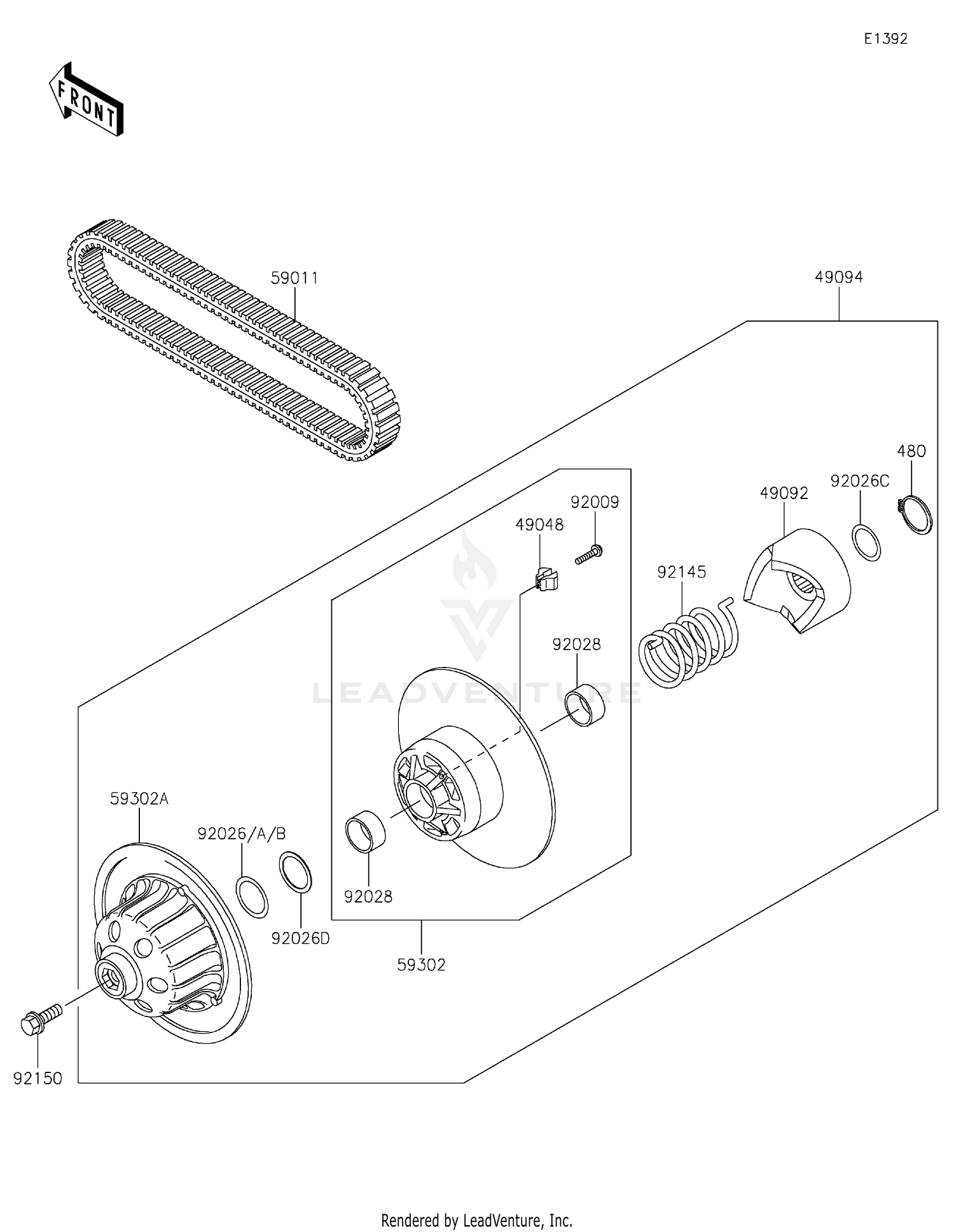 Driven Converter/Drive Belt