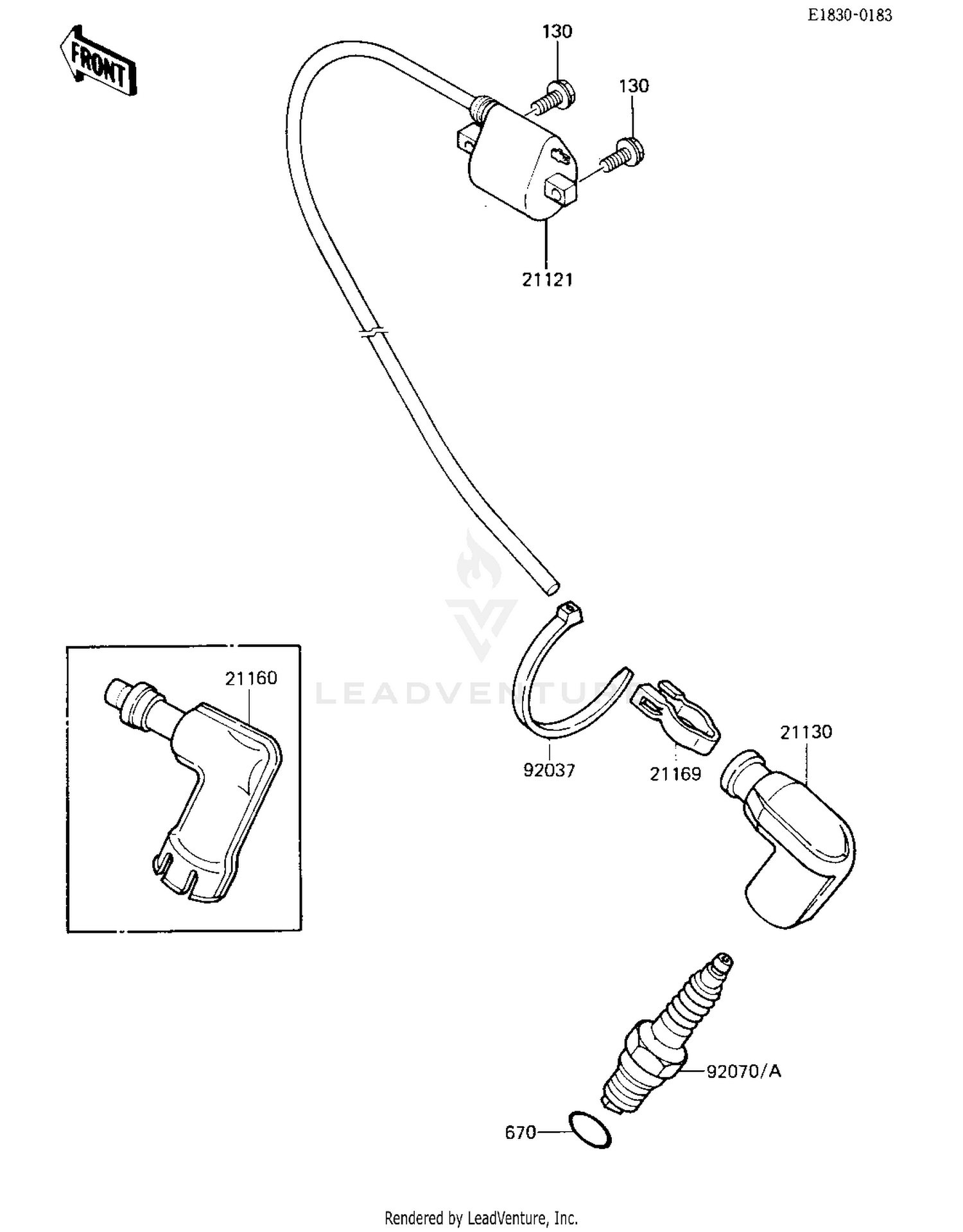 IGNITION COIL ('84 KX80-E2)