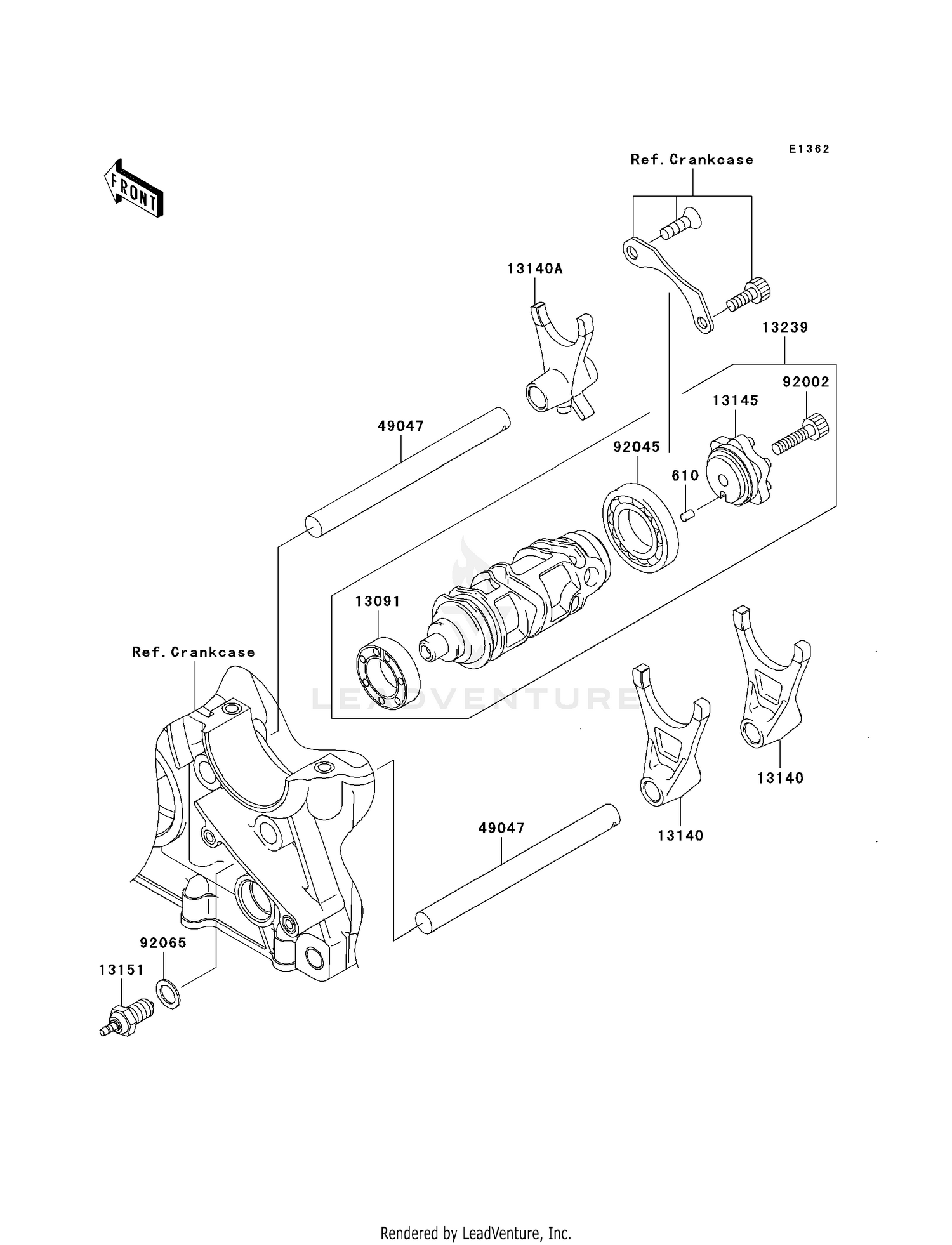 GEAR CHANGE DRUM/SHIFT FORK(S)