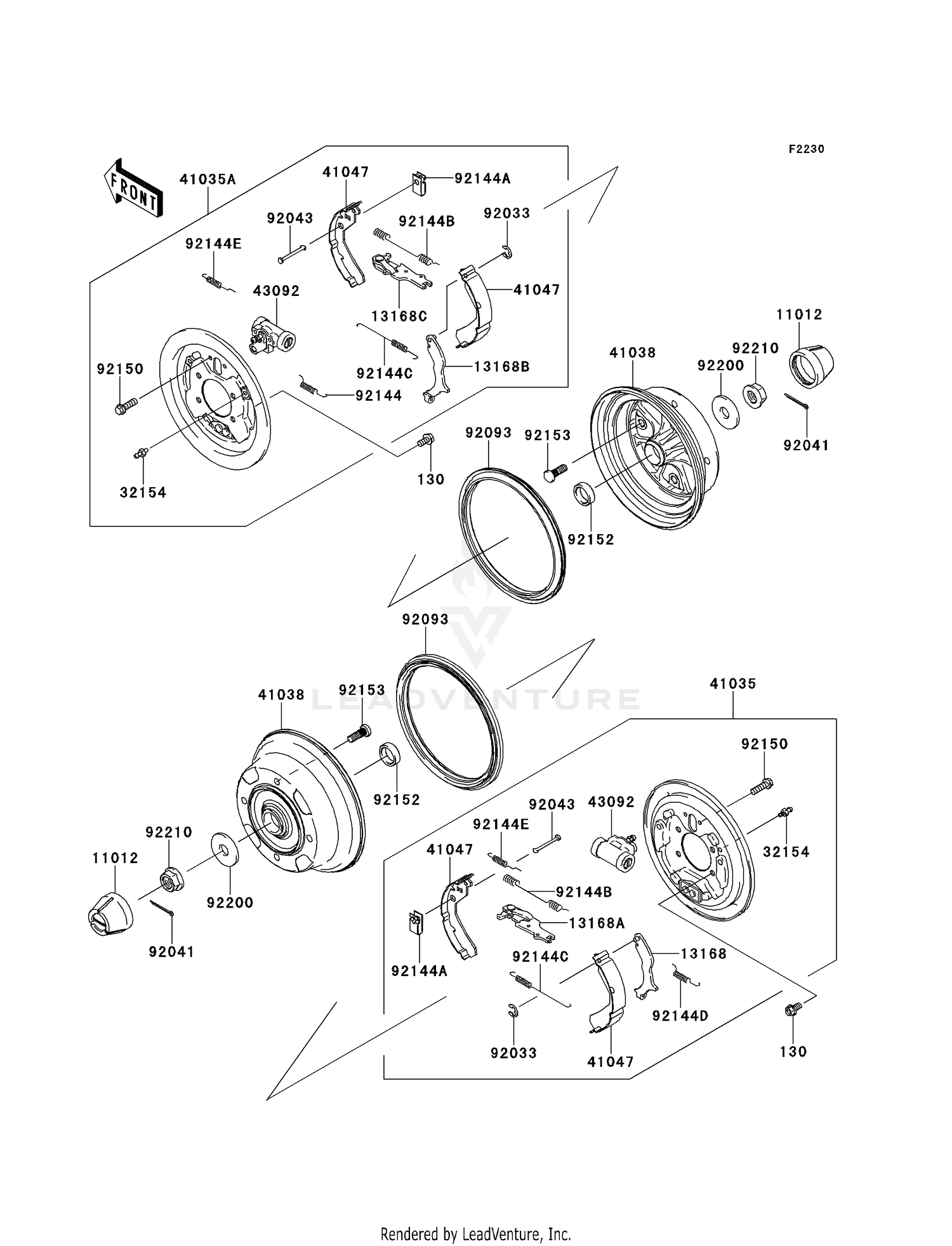 FRONT HUBS/BRAKES