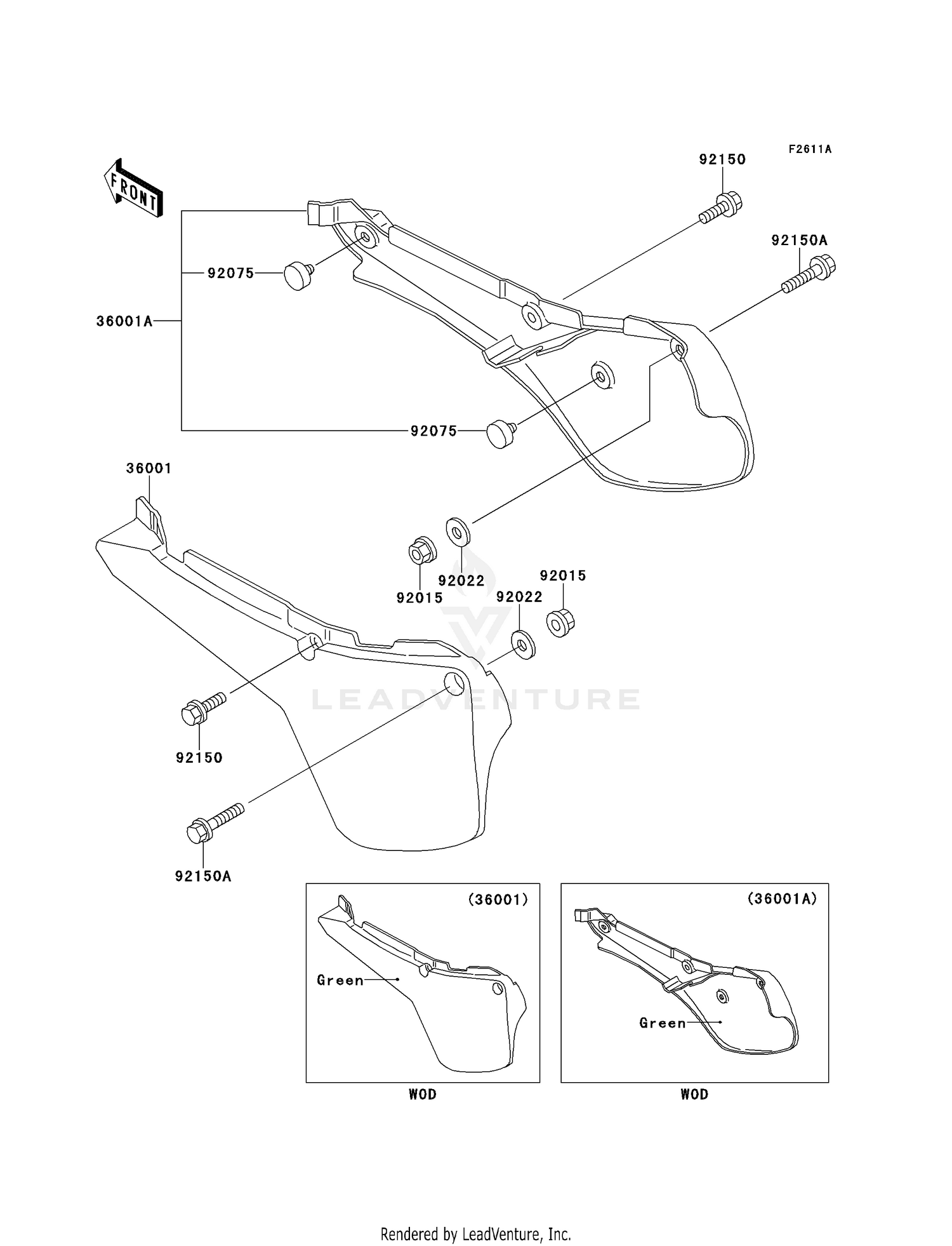SIDE COVERS (KX60-B12/B13/B14)