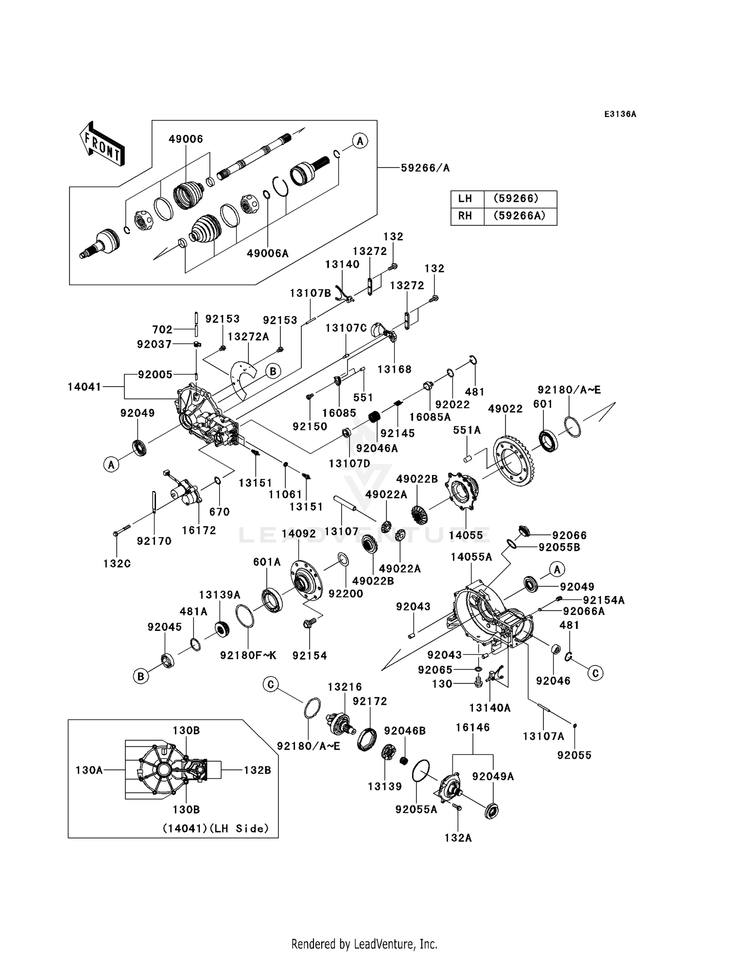 DRIVE SHAFT-FR (JKBRTCB1 EB500853-)