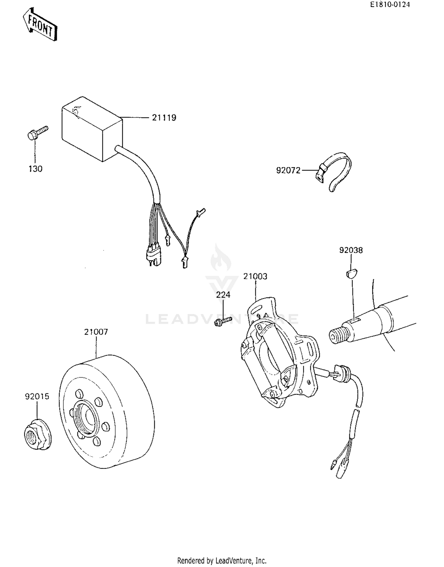 IGNITION/GENERATOR ('85 KX80-E3)