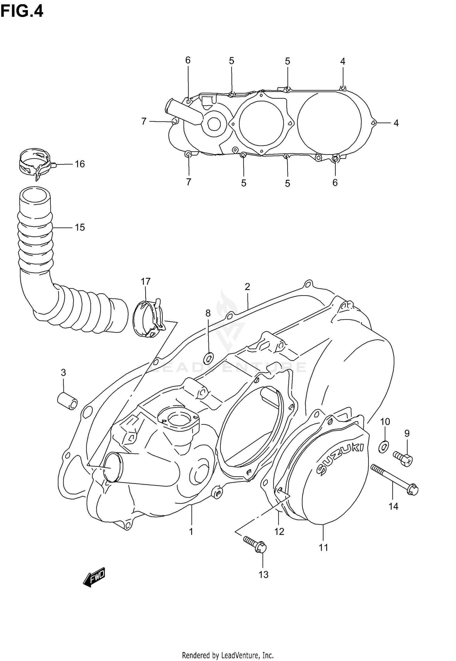 CRANKCASE LEFT COVER