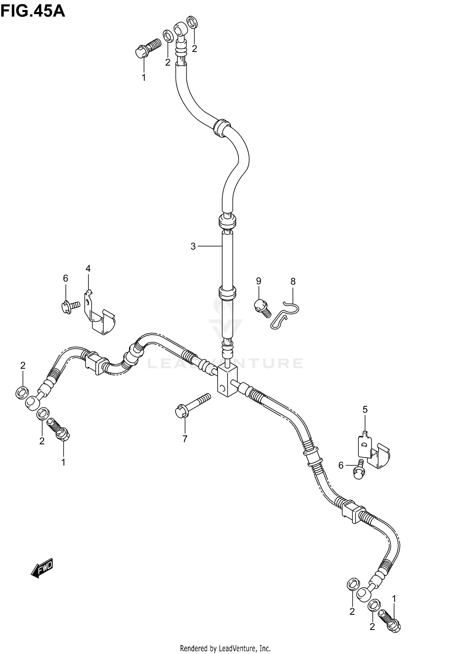 FRONT BRAKE HOSE (MODEL K6)
