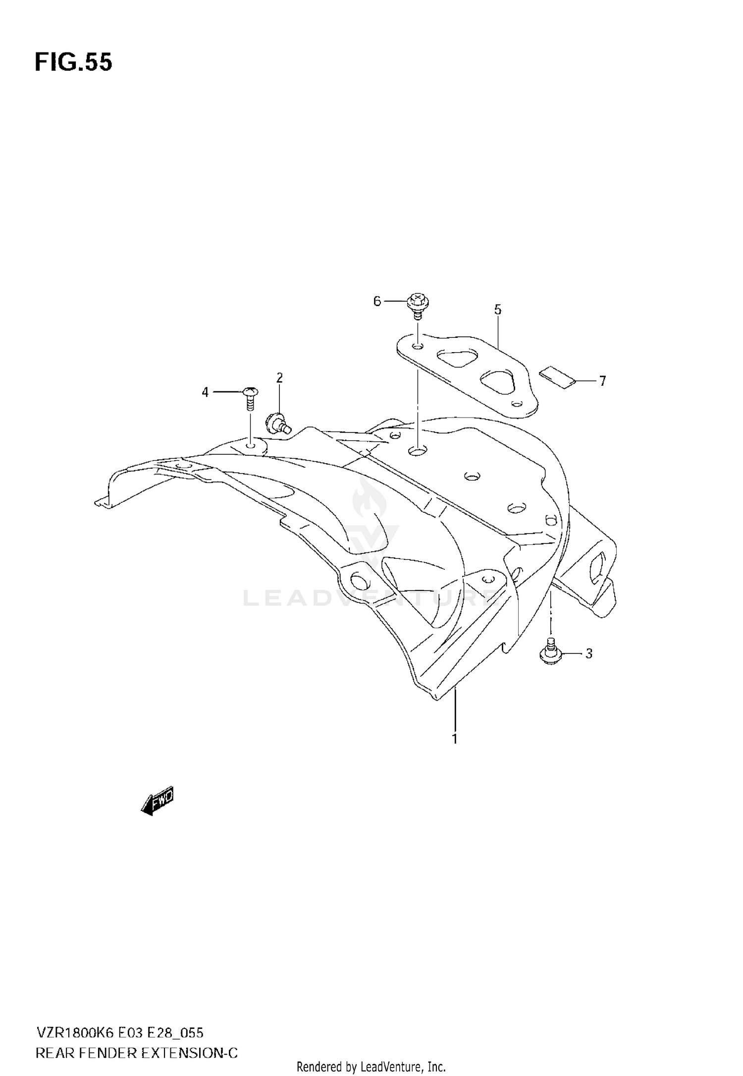 REAR FENDER EXTENSION