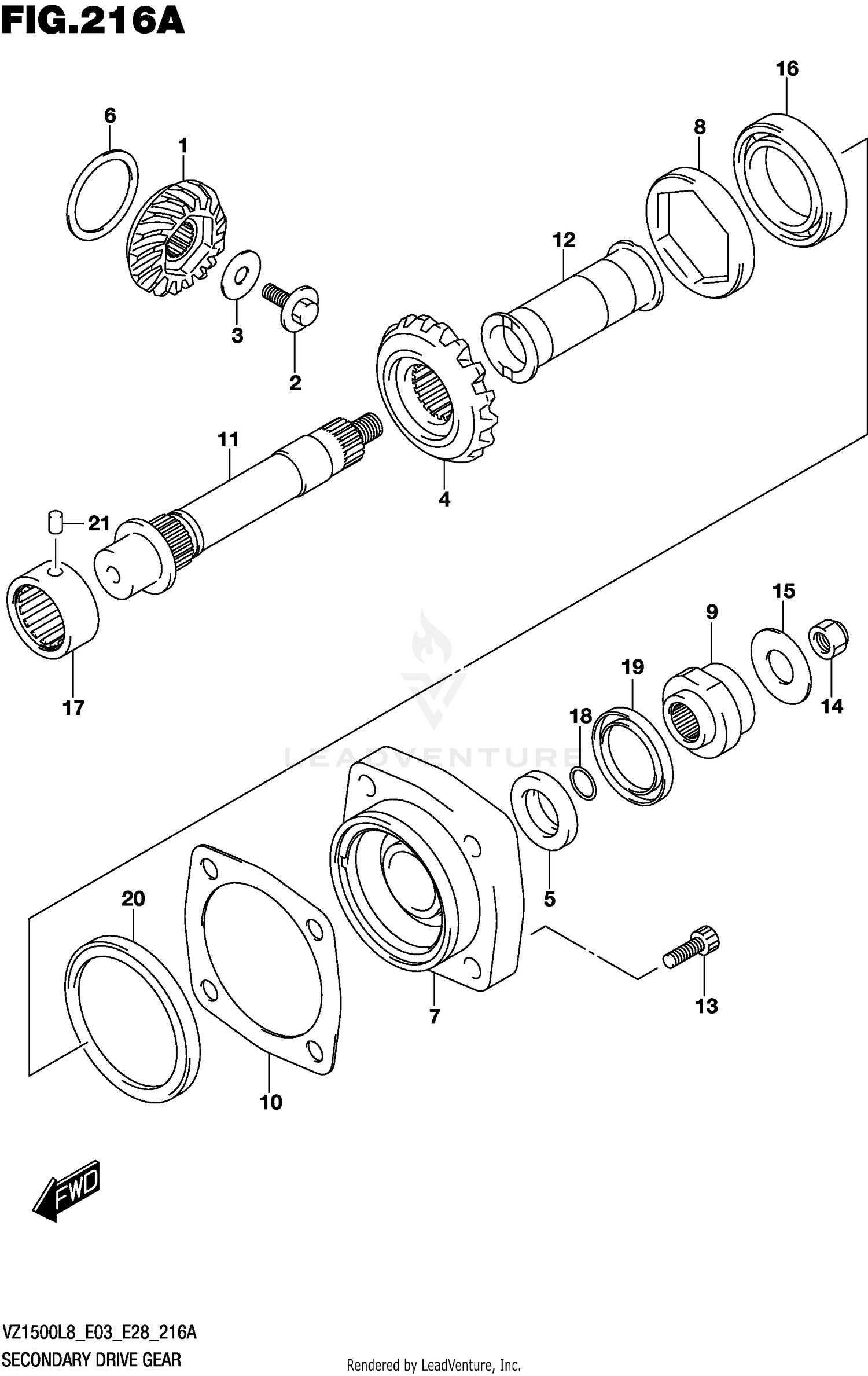 SECONDARY DRIVE GEAR