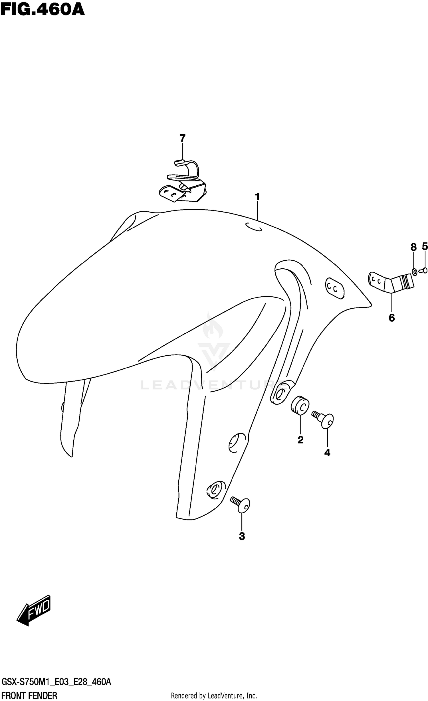 FRONT FENDER (GSX-S750)