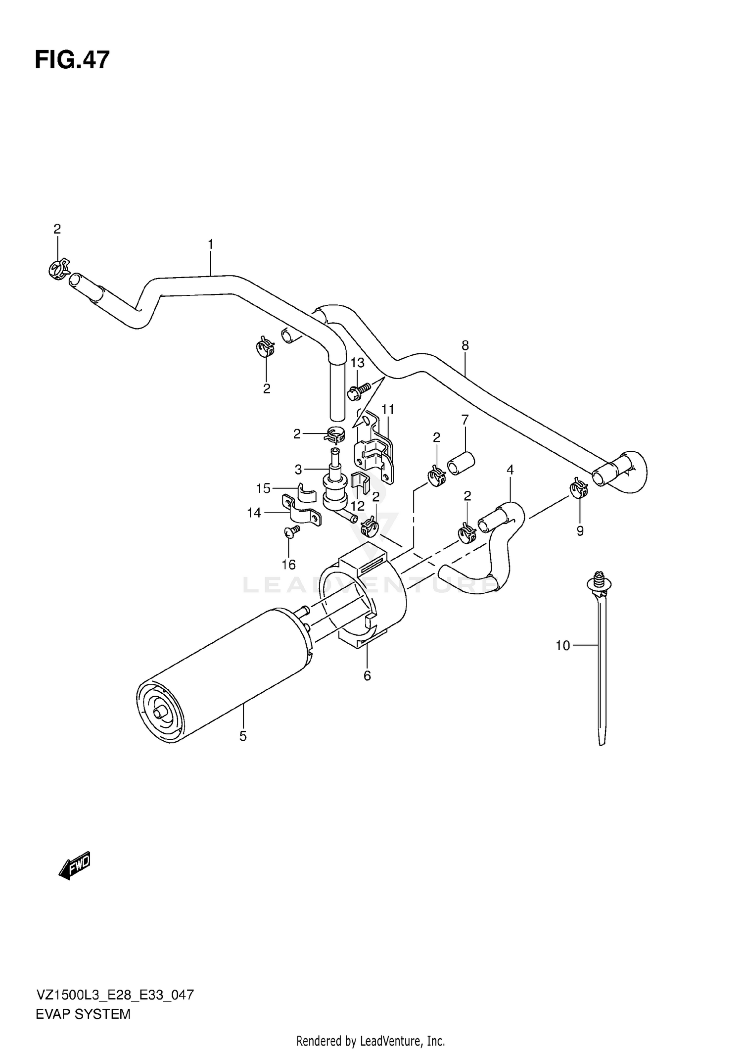 EVAP SYSTEM (VZ1500L3 E33)