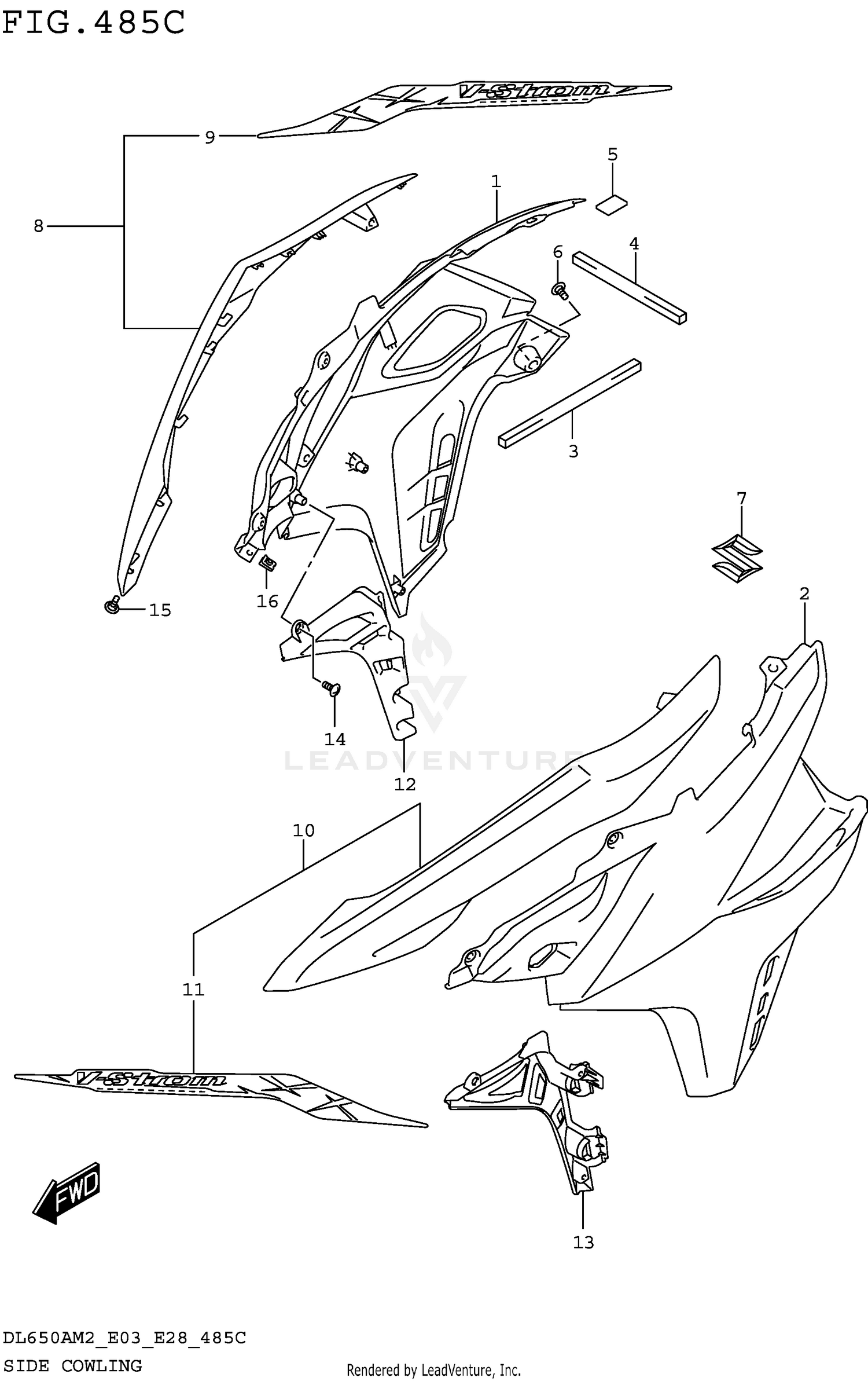 SIDE COWLING (DL650AM2 E33)