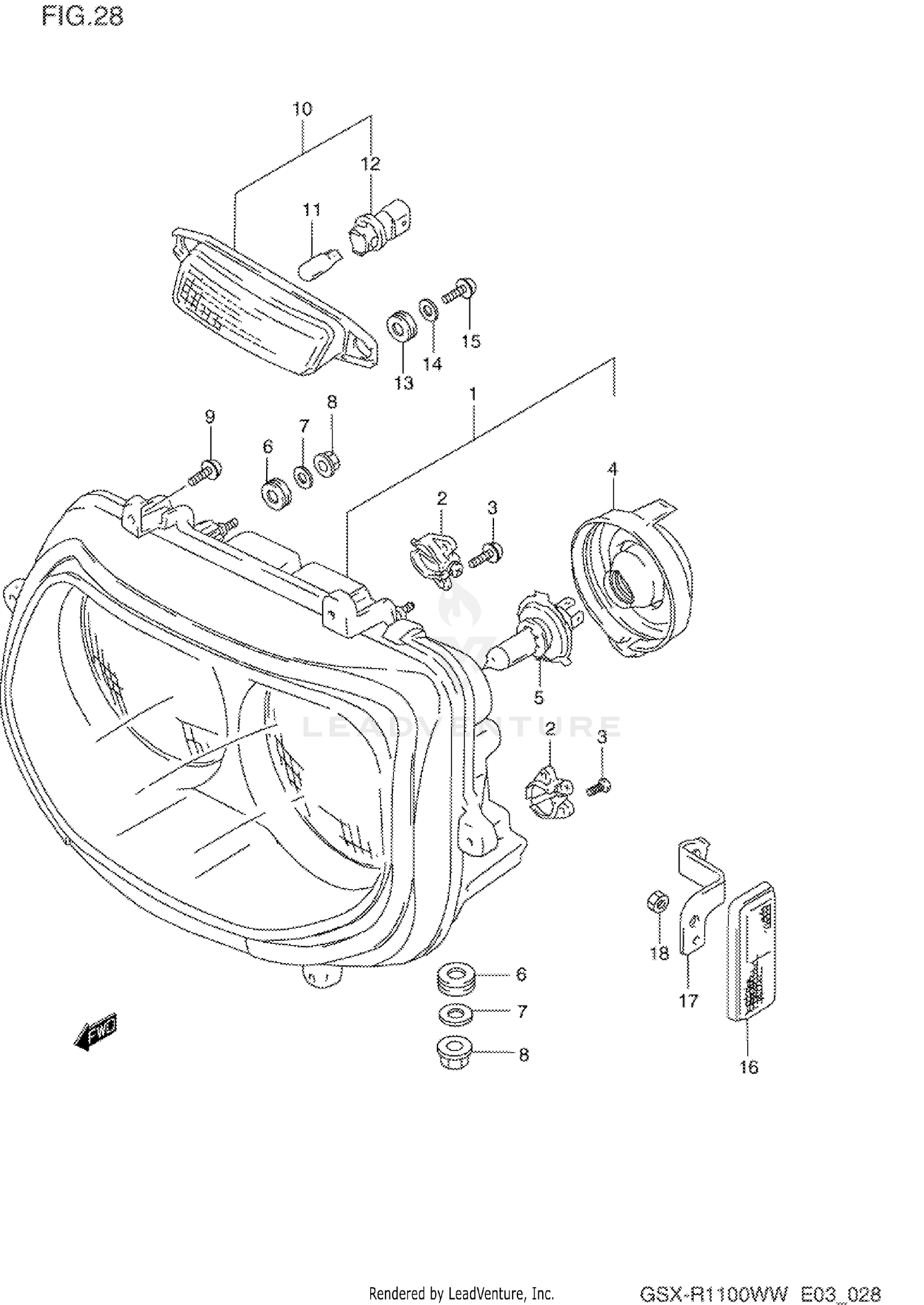 HEADLAMP (MODEL P/R)