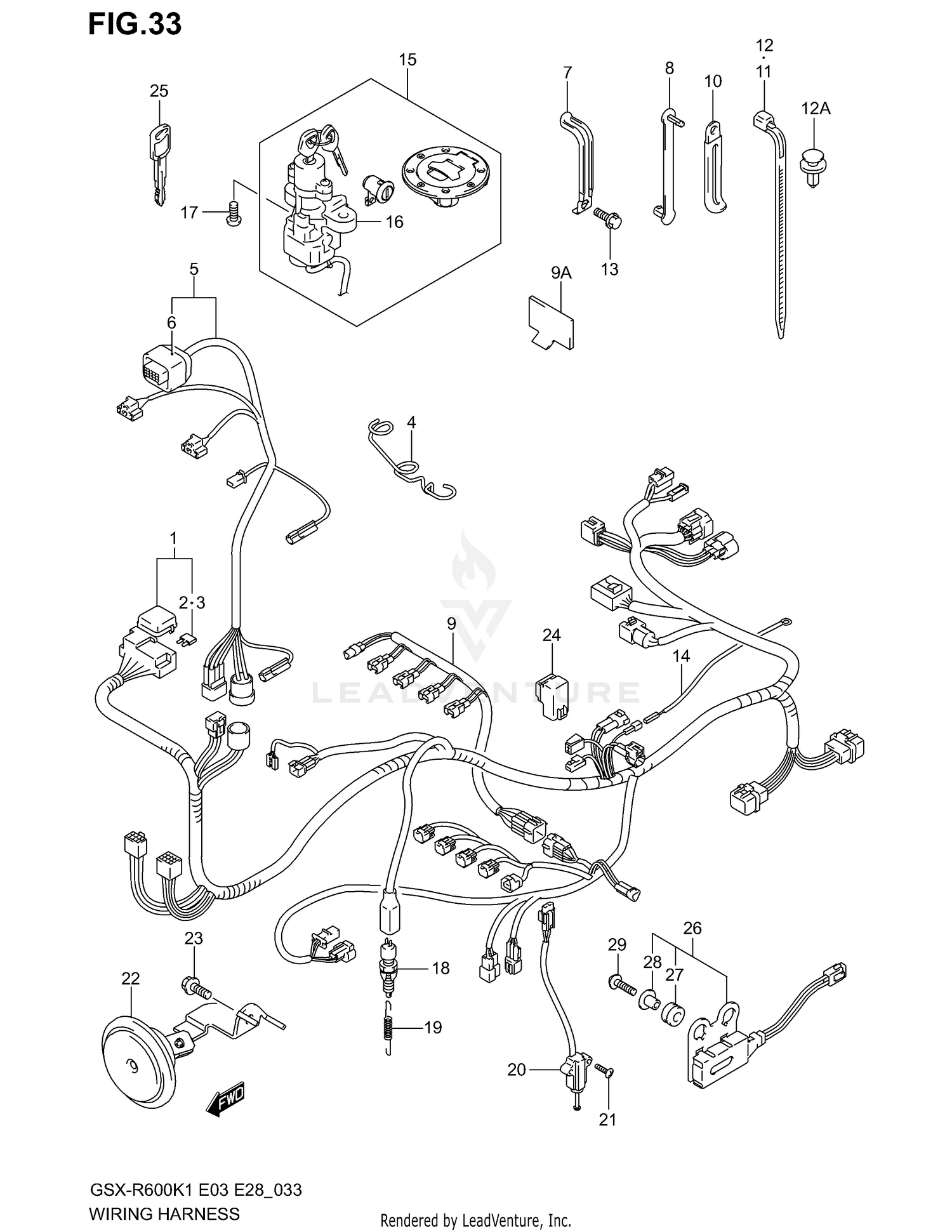 WIRING HARNESS (MODEL K1)