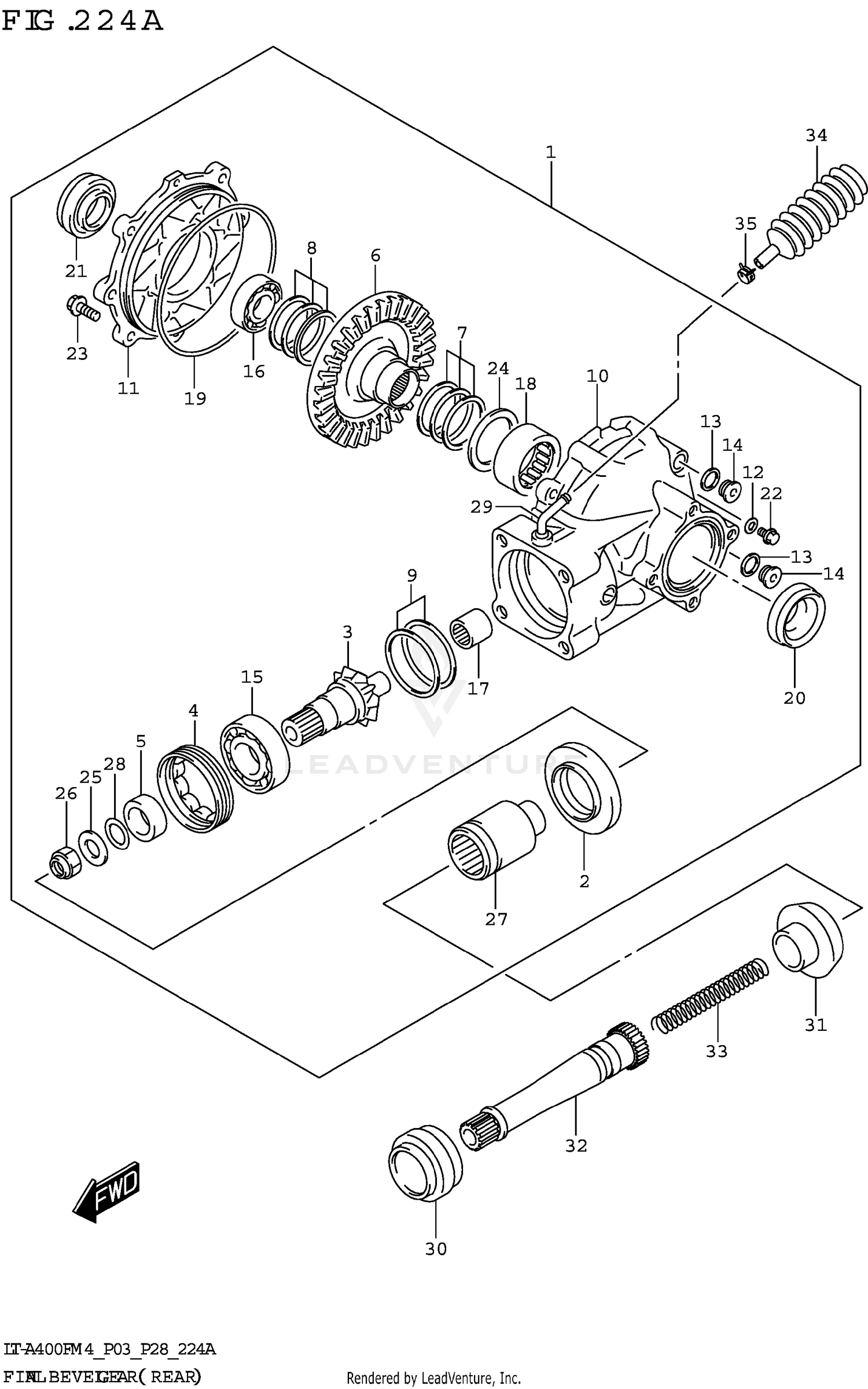 FINAL BEVEL GEAR (REAR)