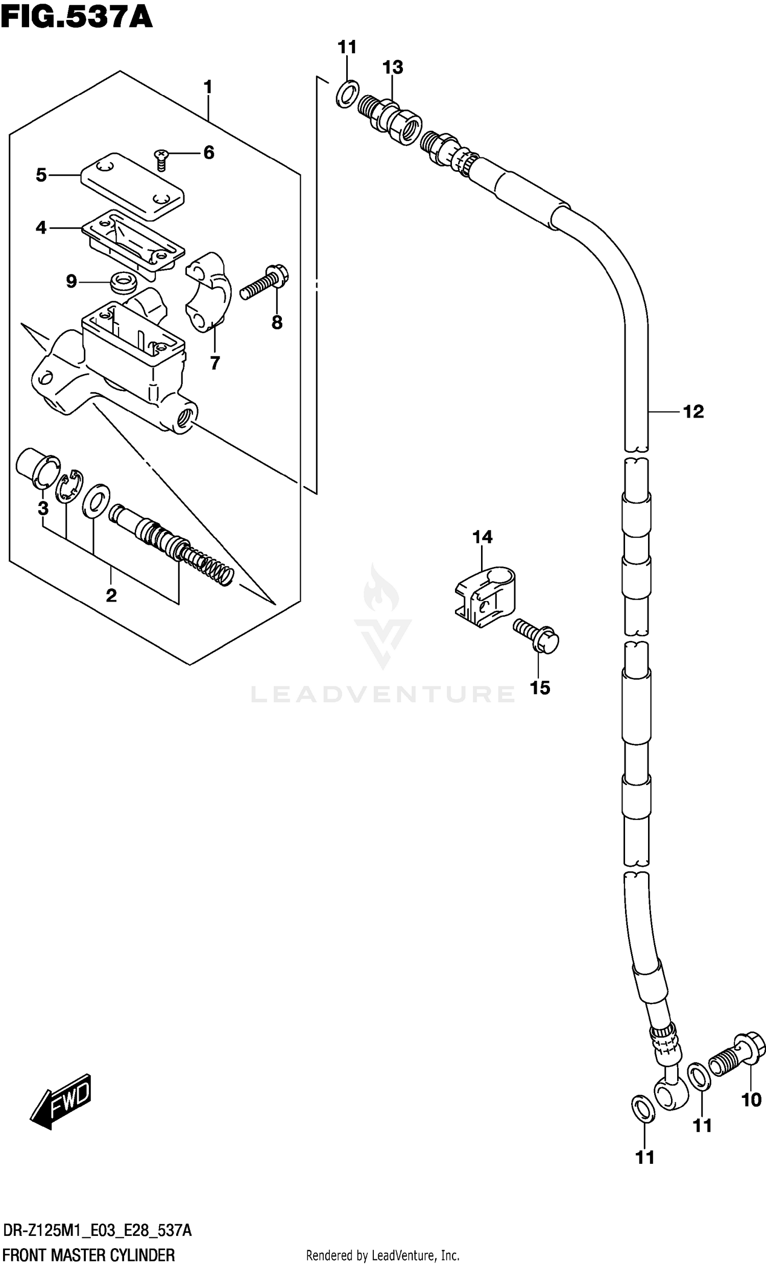 FRONT MASTER CYLINDER (DR-Z125L)