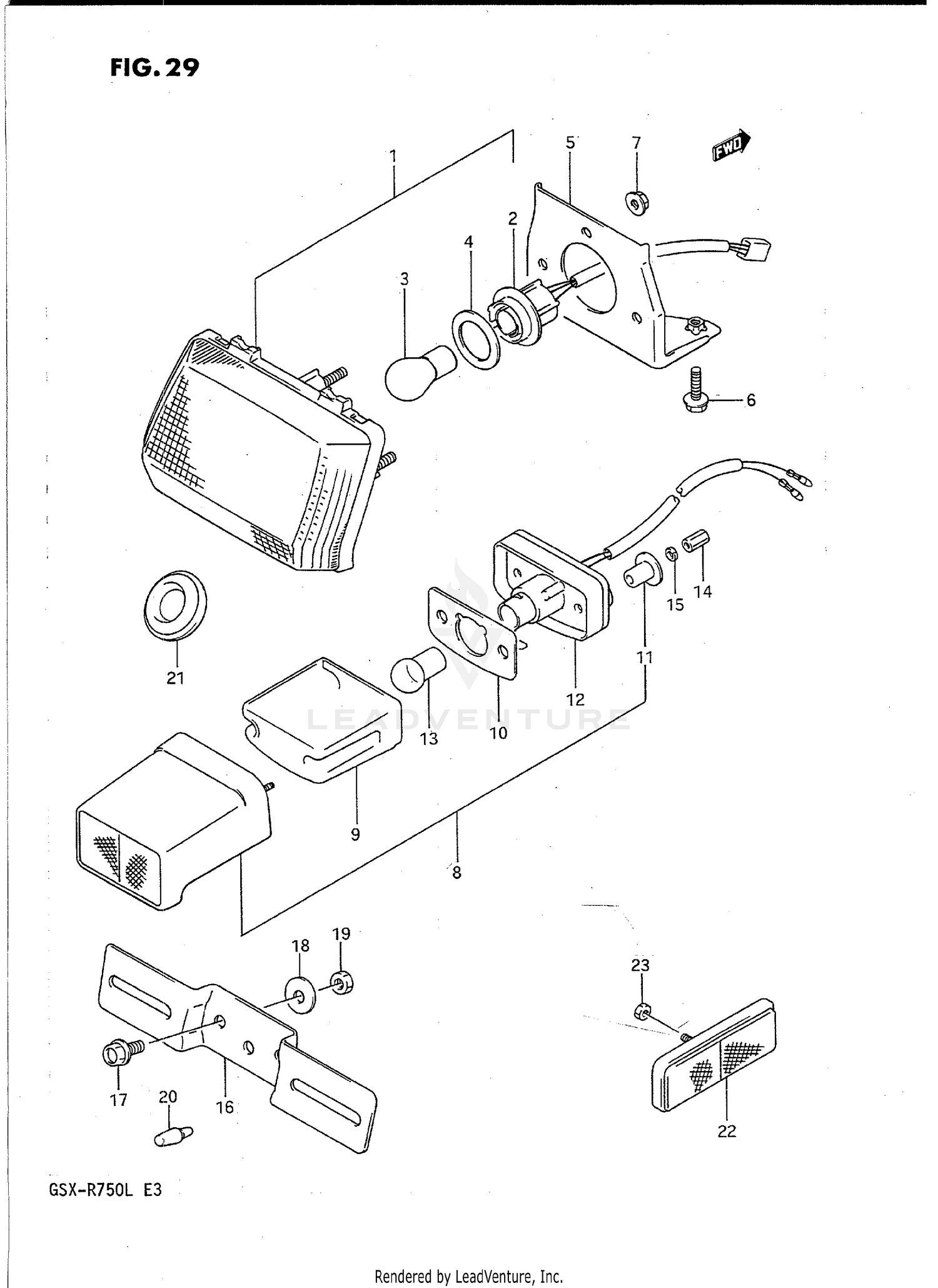 TAIL LAMP - LICENSE LAMP