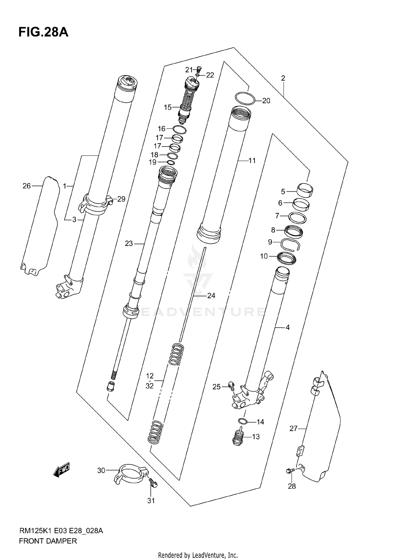 FRONT DAMPER (MODEL K2)