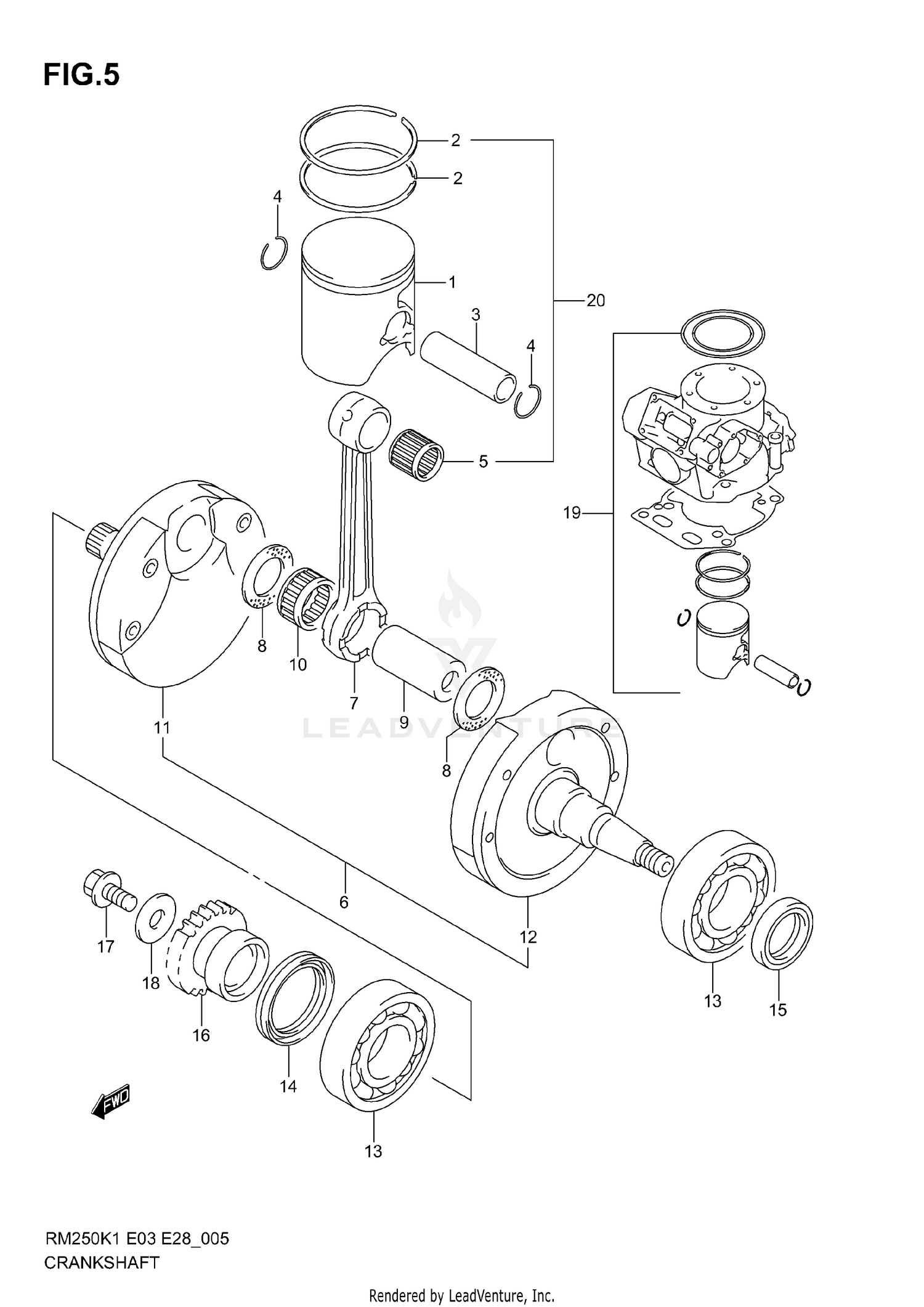 CRANKSHAFT (MODEL K1/K2)