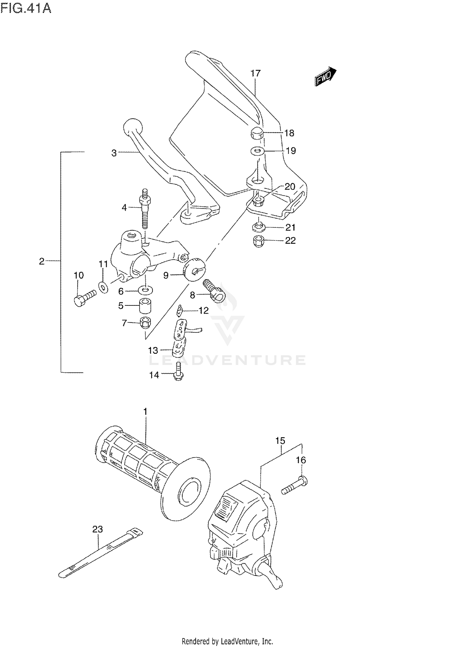 LEFT HANDLE SWITCH (MODEL P/R/S)