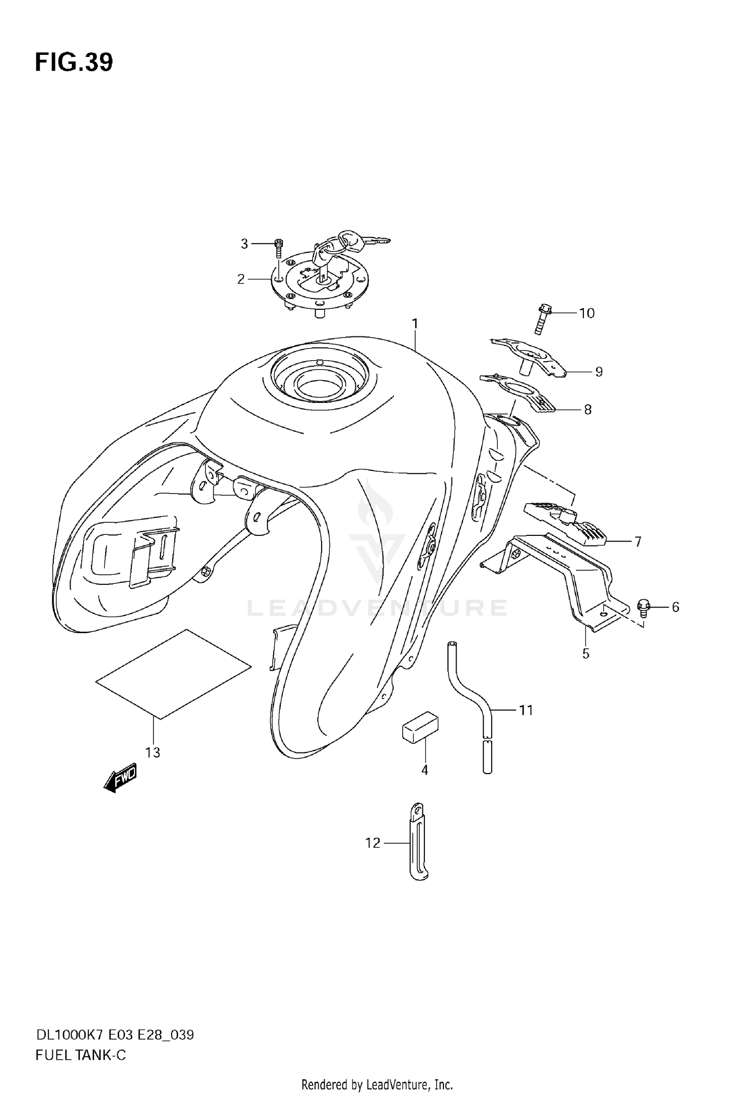 FUEL TANK (MODEL K7/K8)