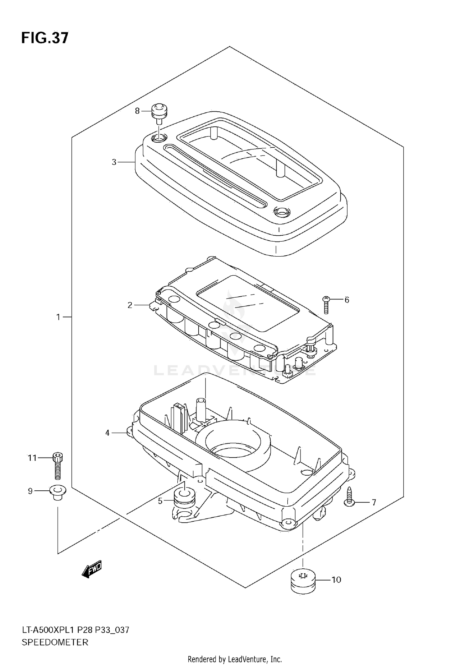 SPEEDOMETER (LT-A500XPZ L1 E33)