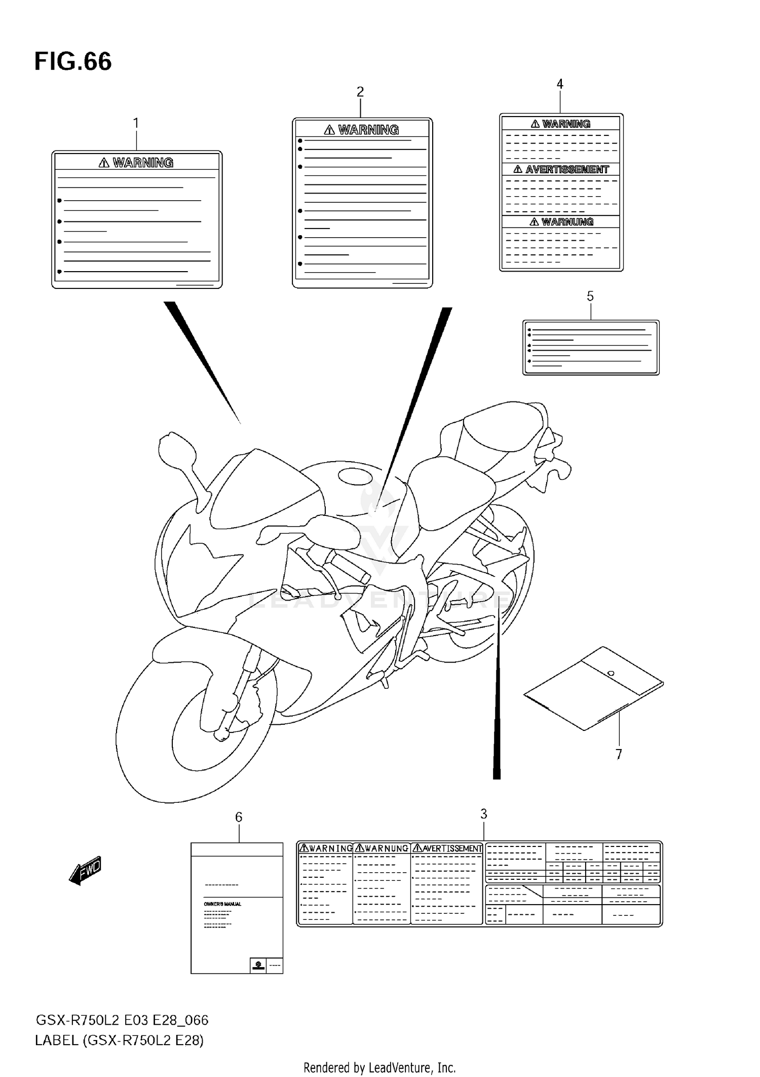 LABEL (GSX-R750 L2 E28)