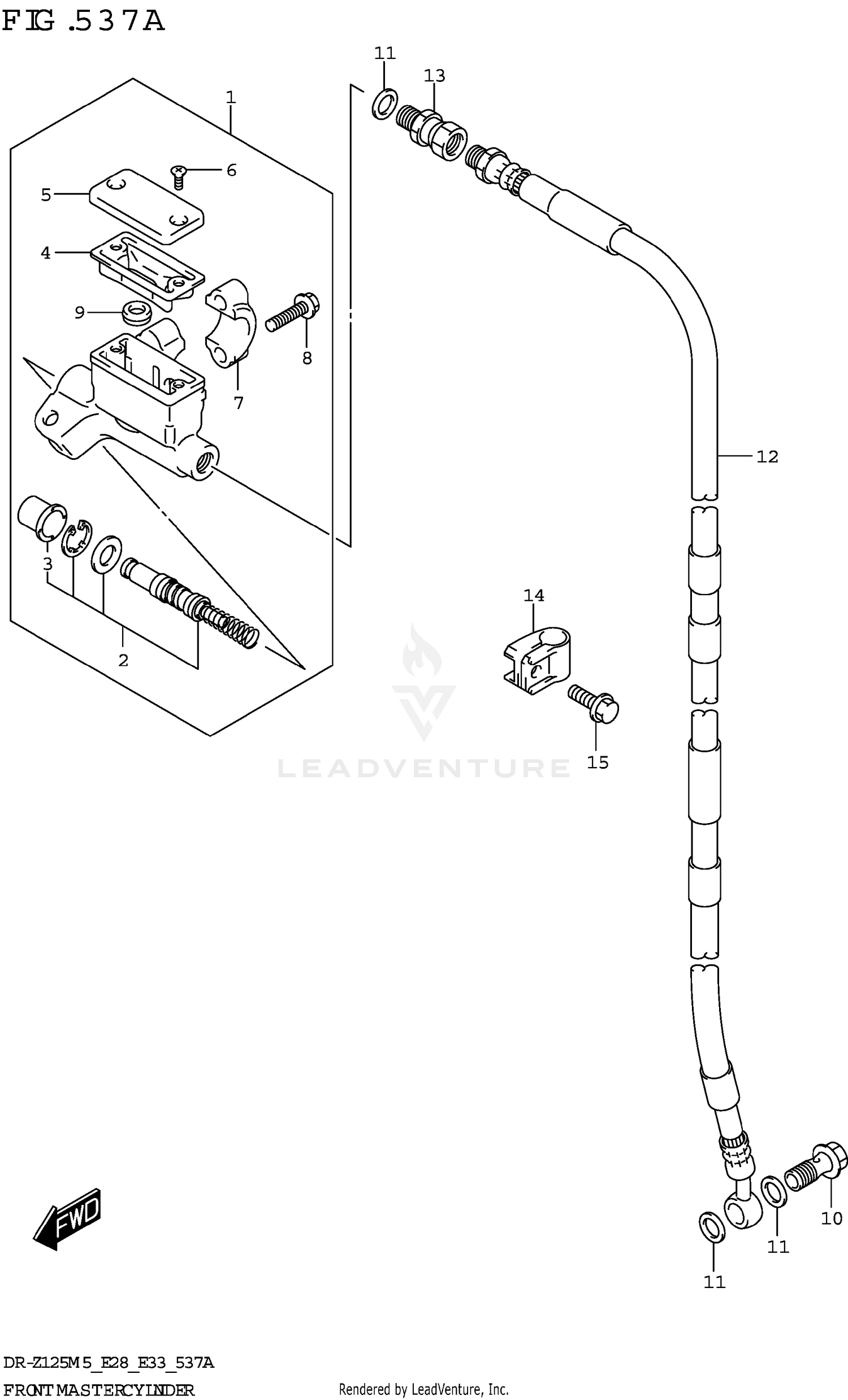 FRONT MASTER CYLINDER (DR-Z125L)