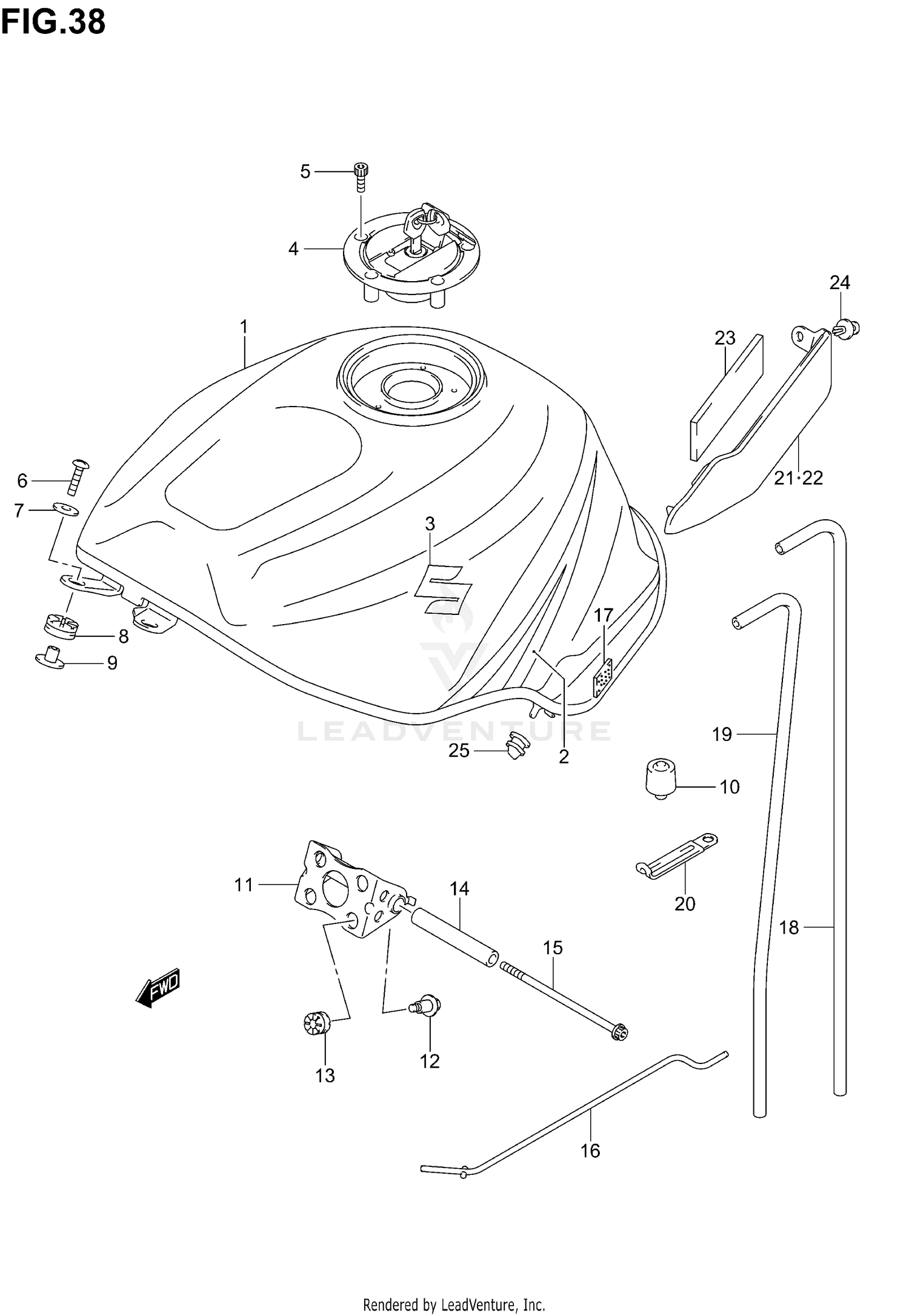FUEL TANK (MODEL K4)