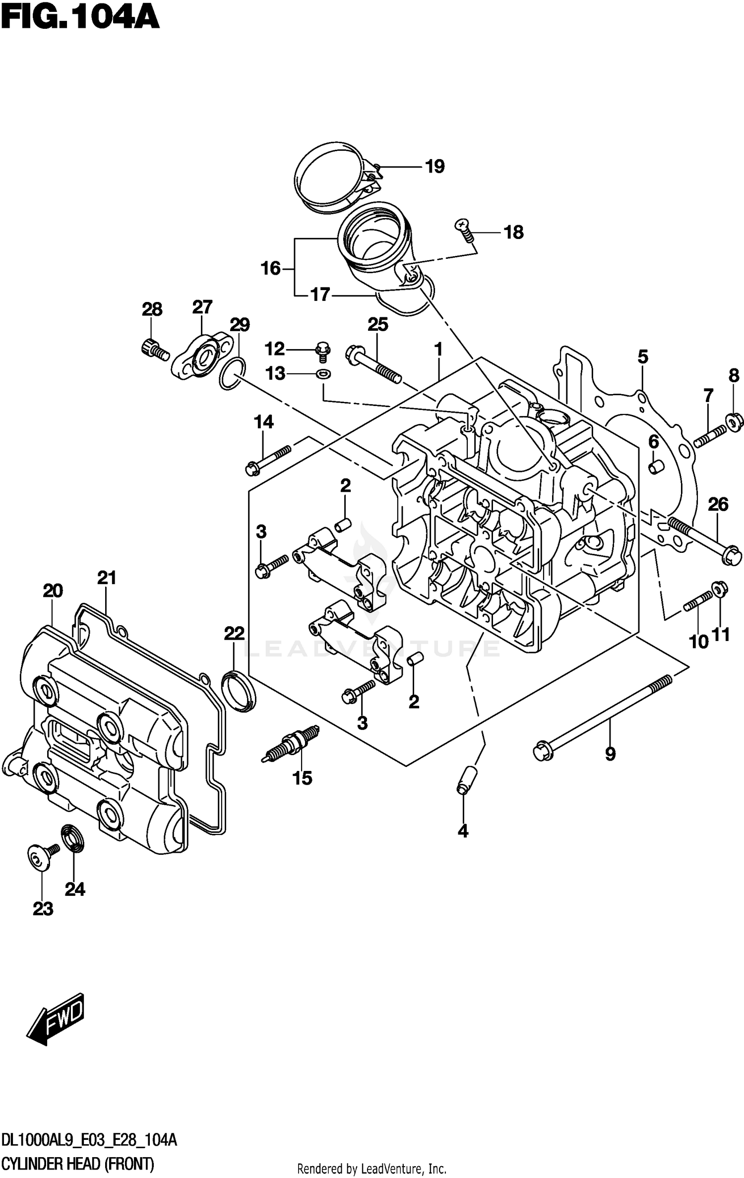 CYLINDER HEAD (FRONT)