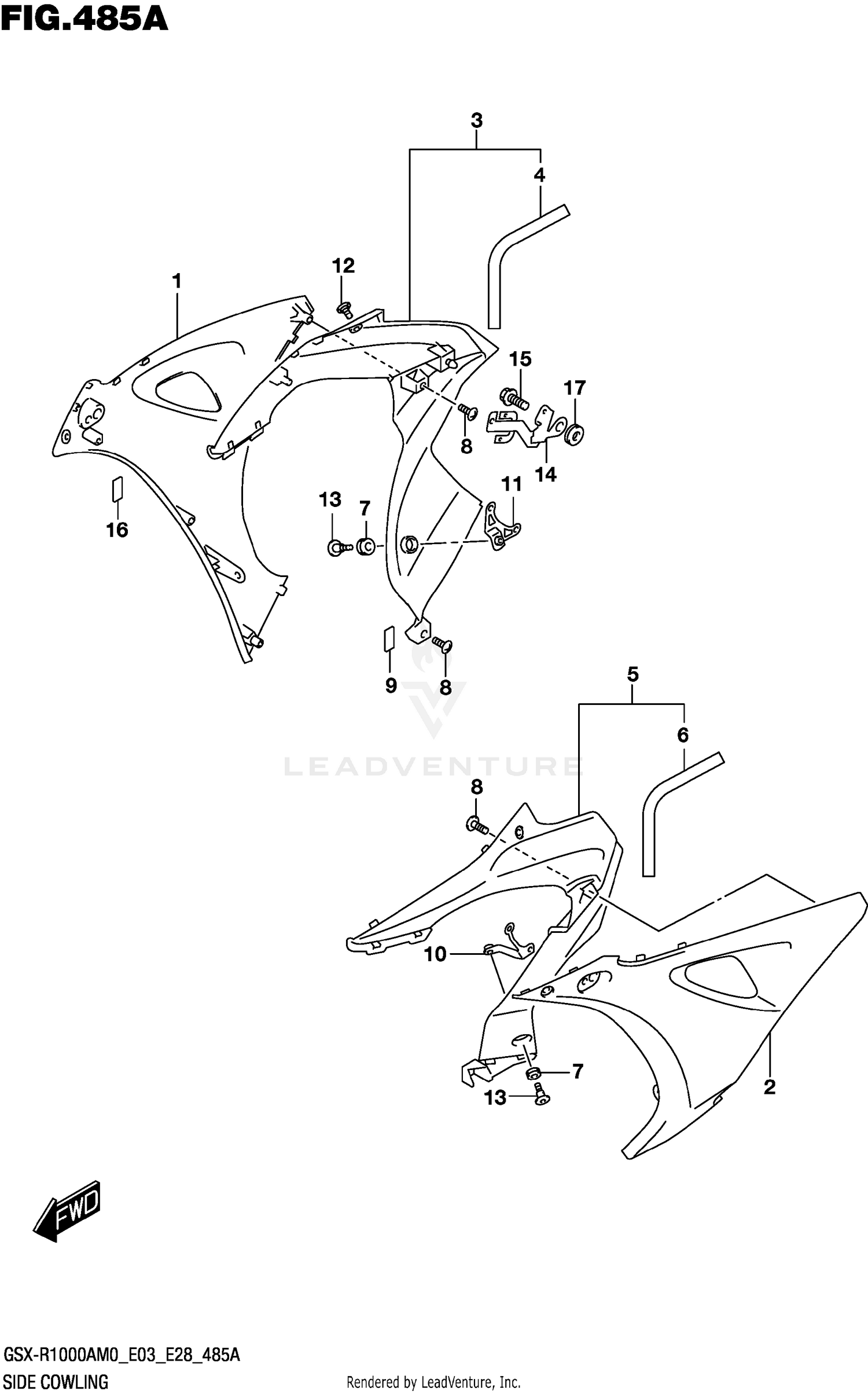 SIDE COWLING (GSX-R1000A)