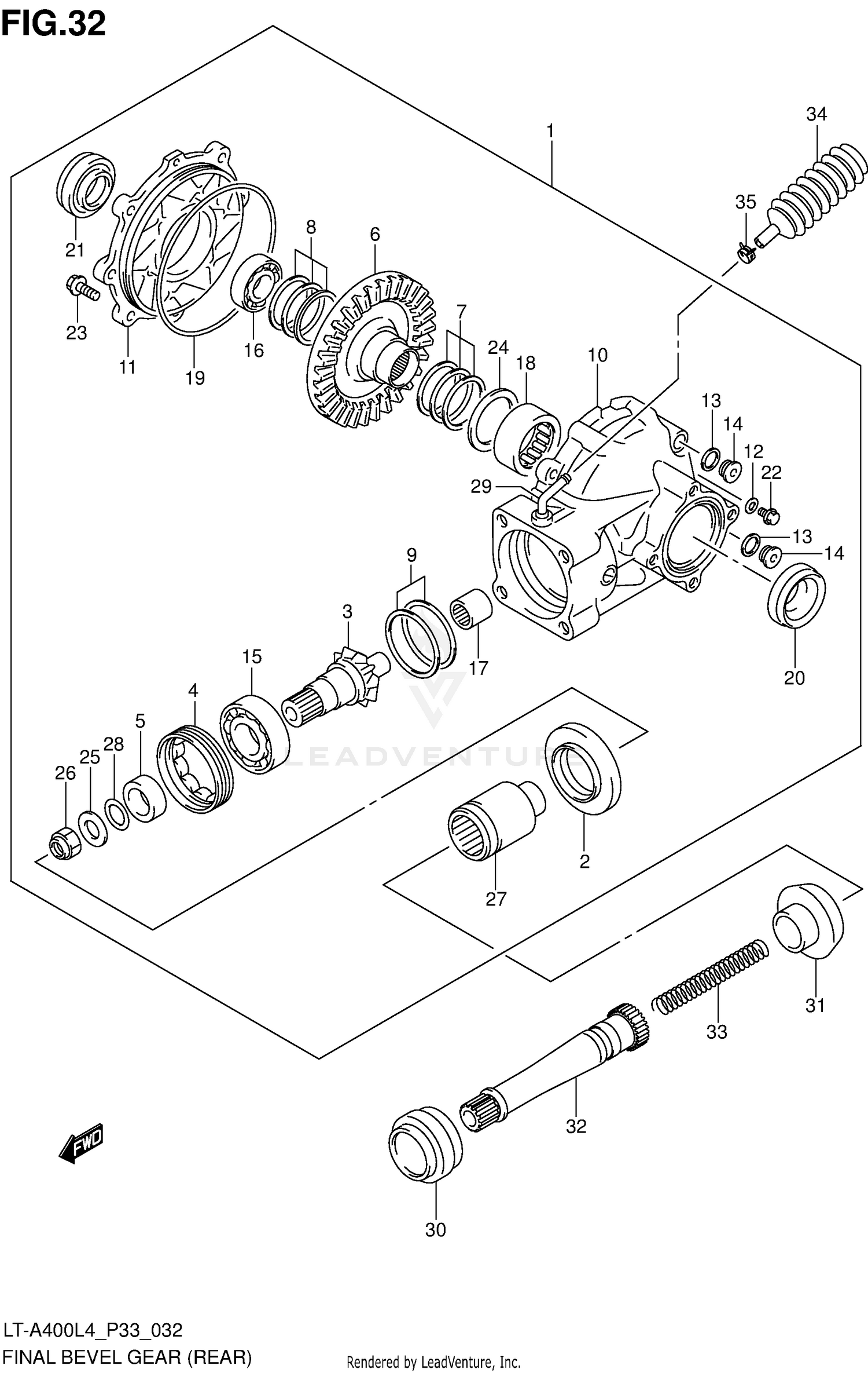 FINAL BEVEL GEAR (REAR)