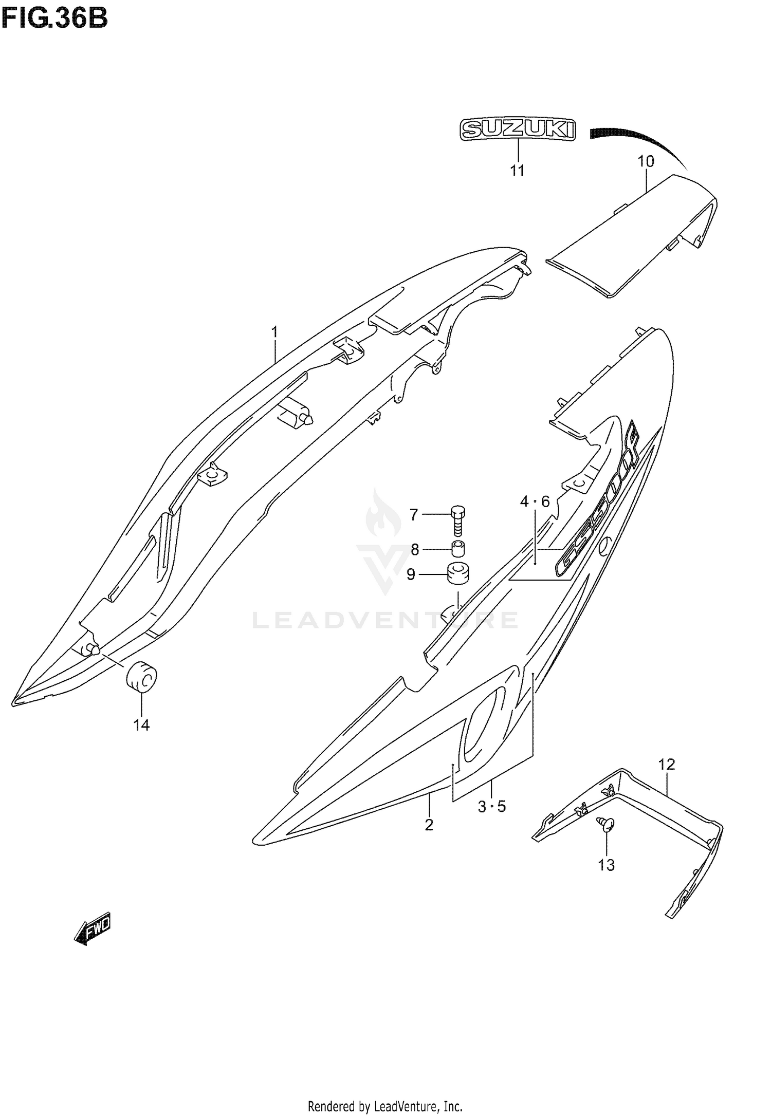 FRAME COVER (GS500FK4)