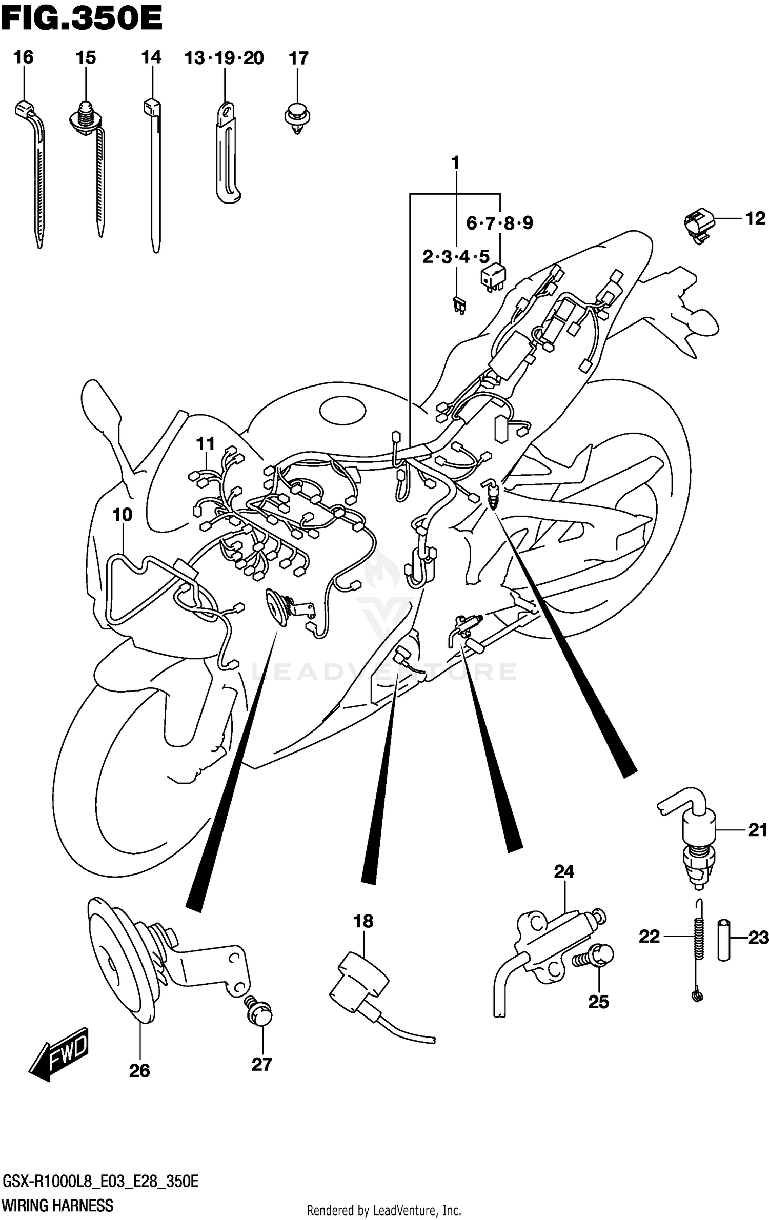 WIRING HARNESS (GSX-R1000AL8 E33)