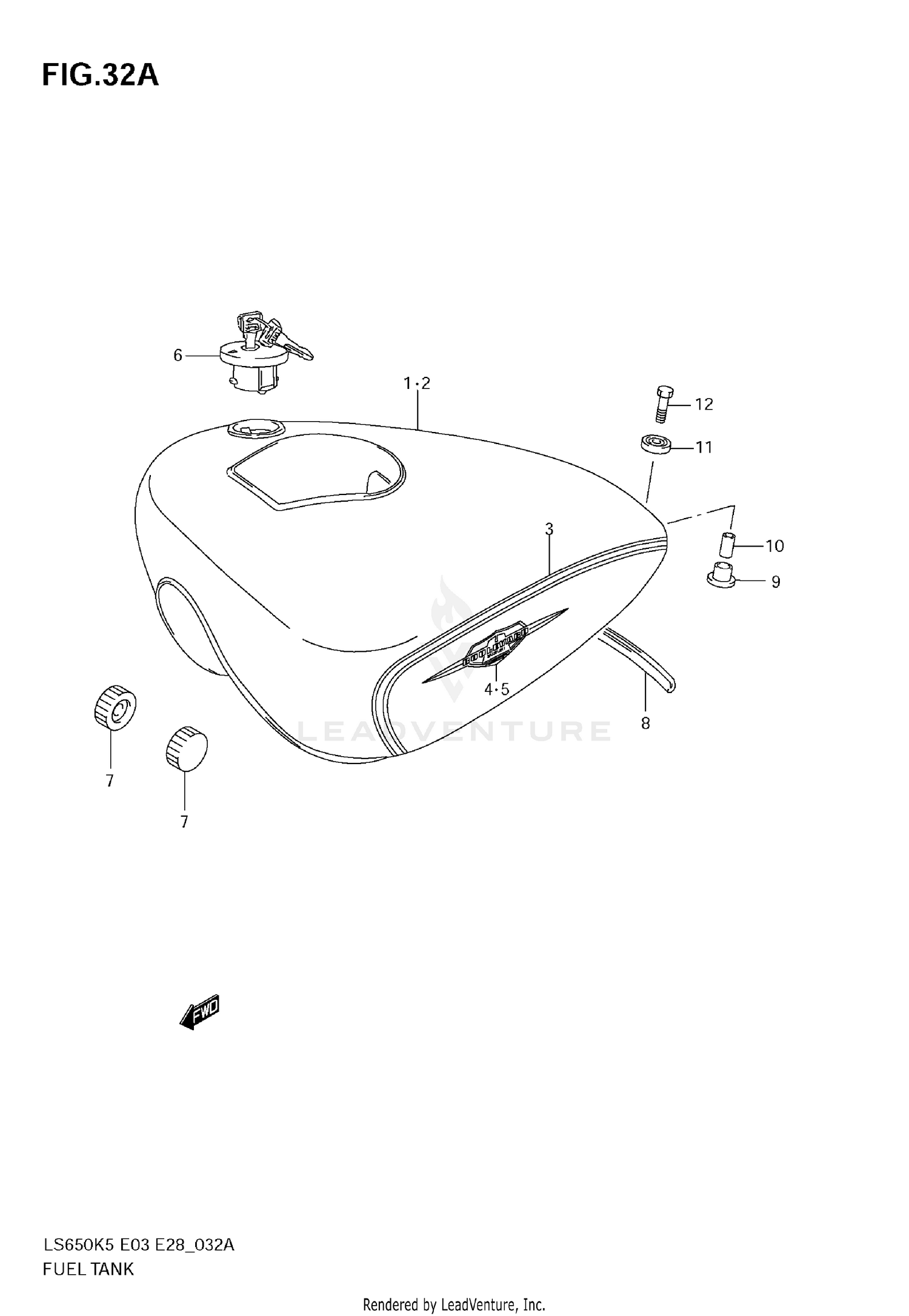 FUEL TANK (MODEL K9)