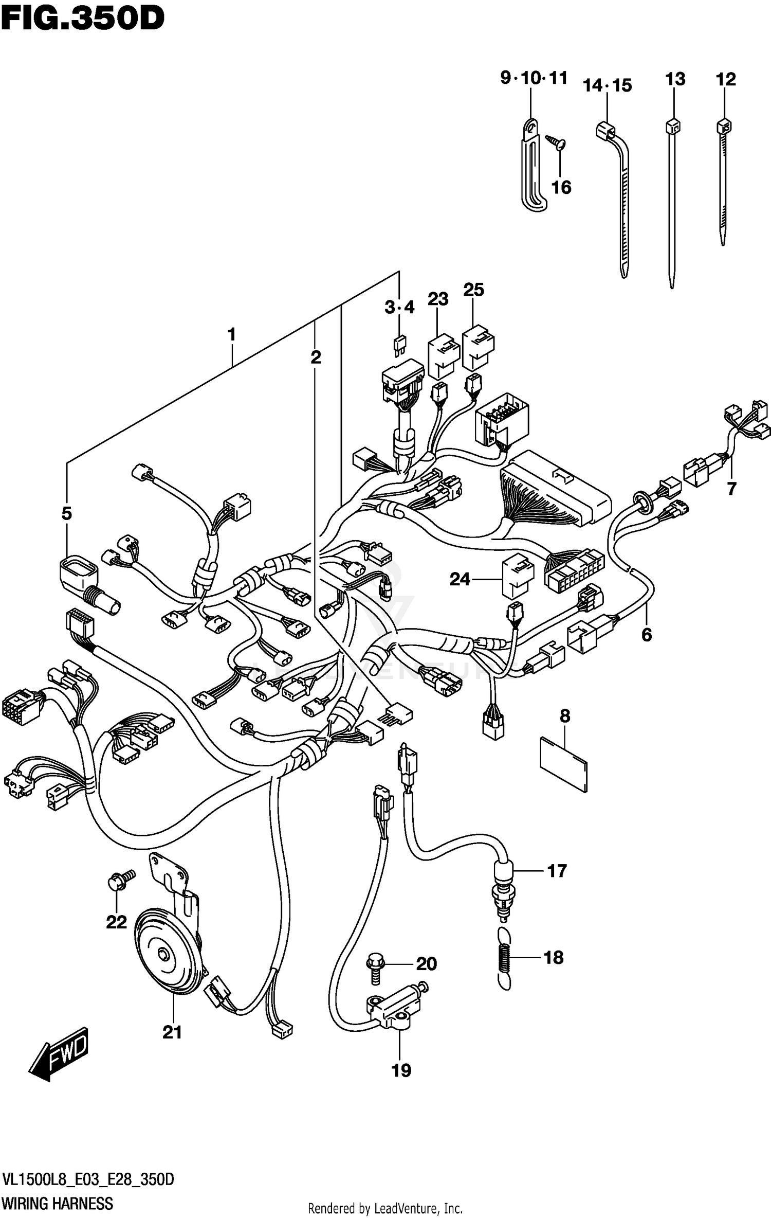 WIRING HARNESS (VL1500BTL8 E28)